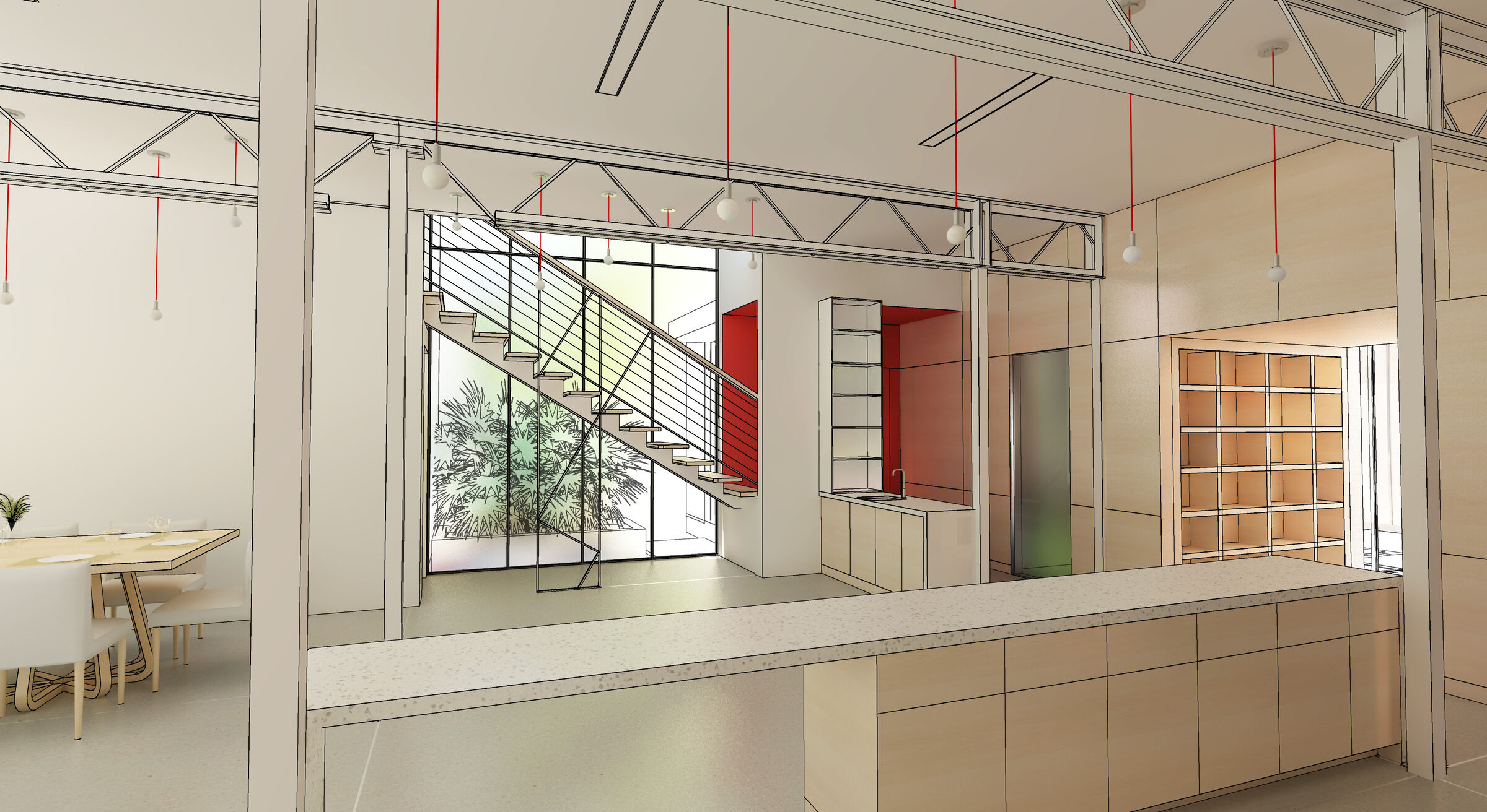 View to the Bar