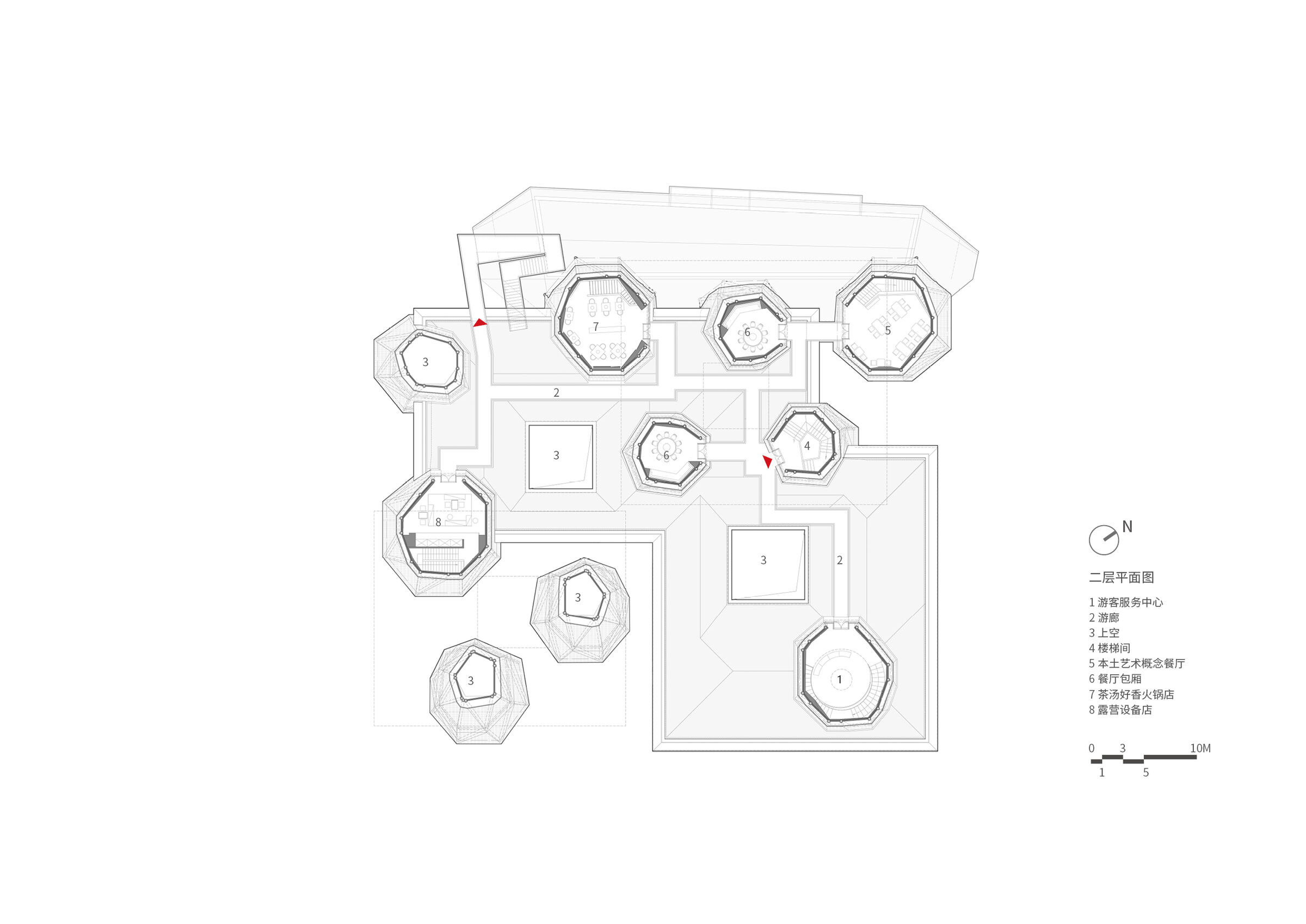Second Floor Plan of Twelve Tents Beyond Clouds