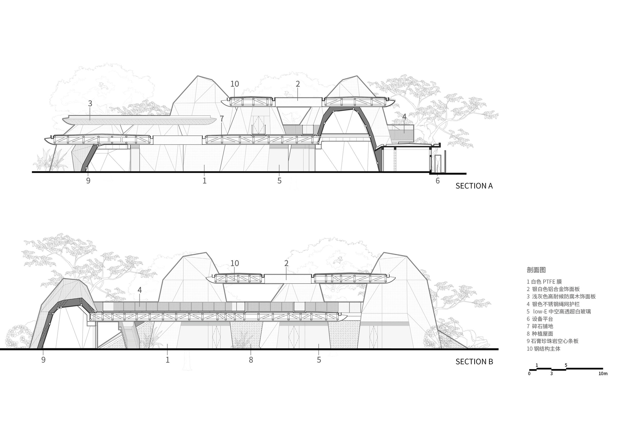 Section of Twelve Tents Beyond Clouds