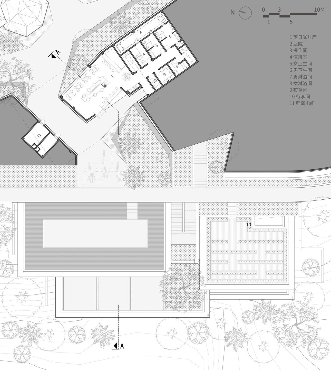 Floor Plan of Sunset Cafe