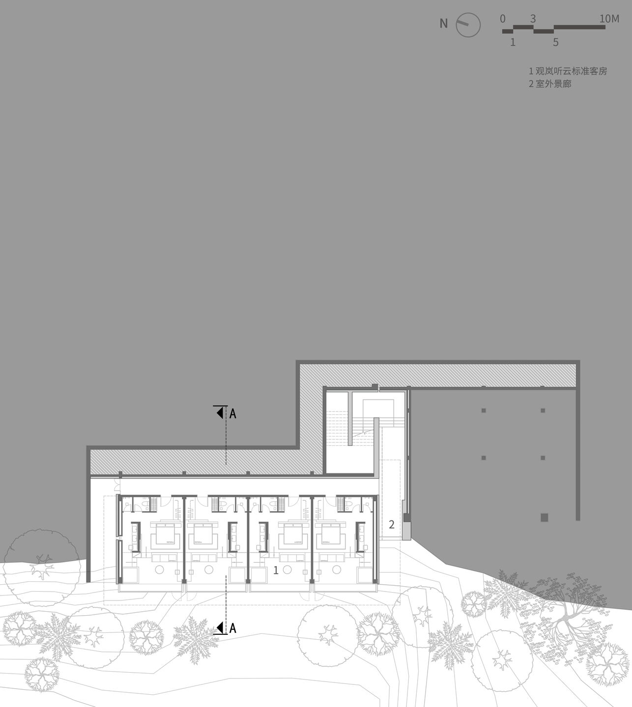 Ground Floor Plan of Cliff Homestay