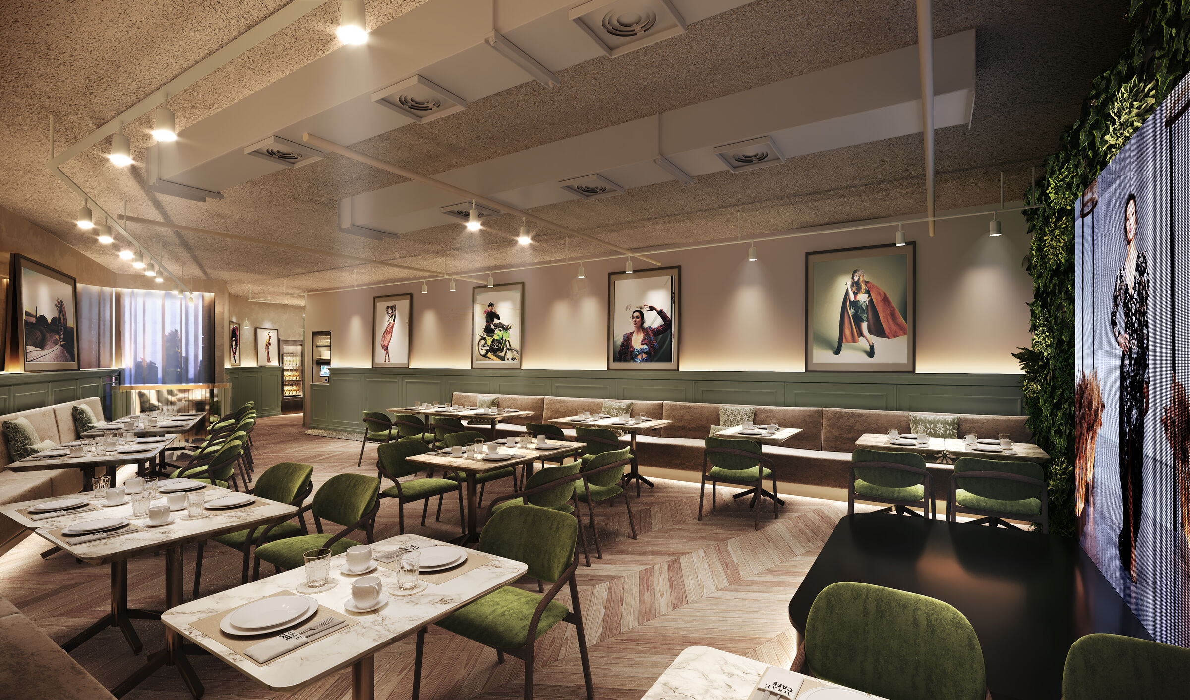 Vogue Cafe Sydney. Render 06 .Restaurant Design by COOOP.