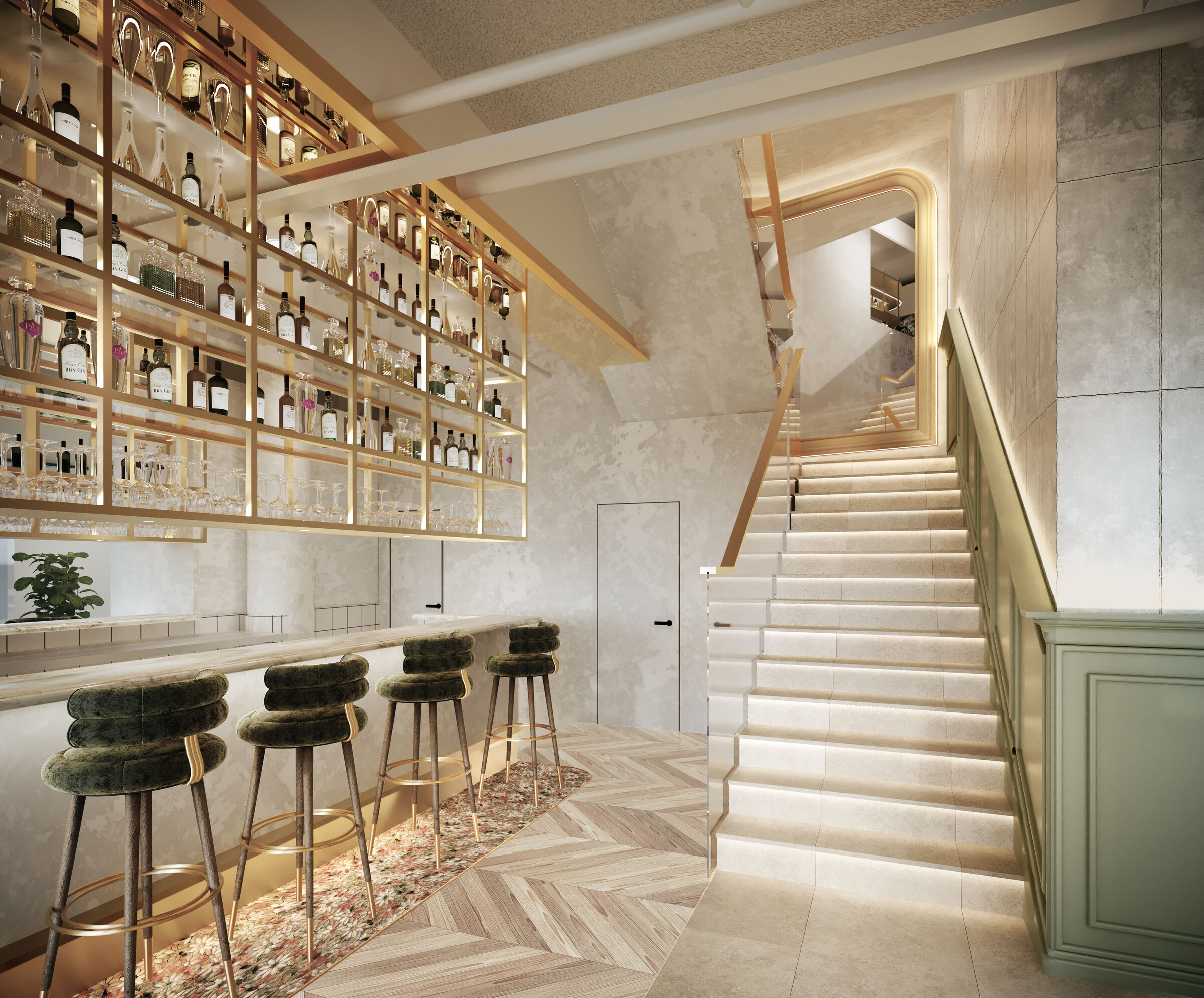Vogue Cafe Sydney. Render 04 .Restaurant Design by COOOP.