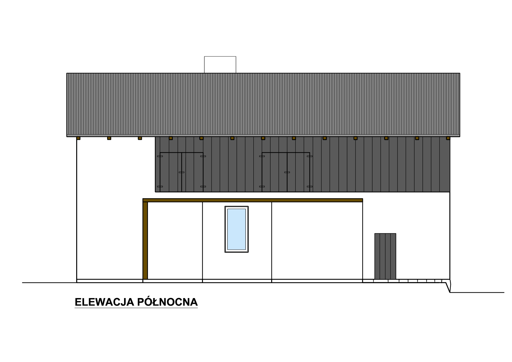 old barn side elevation