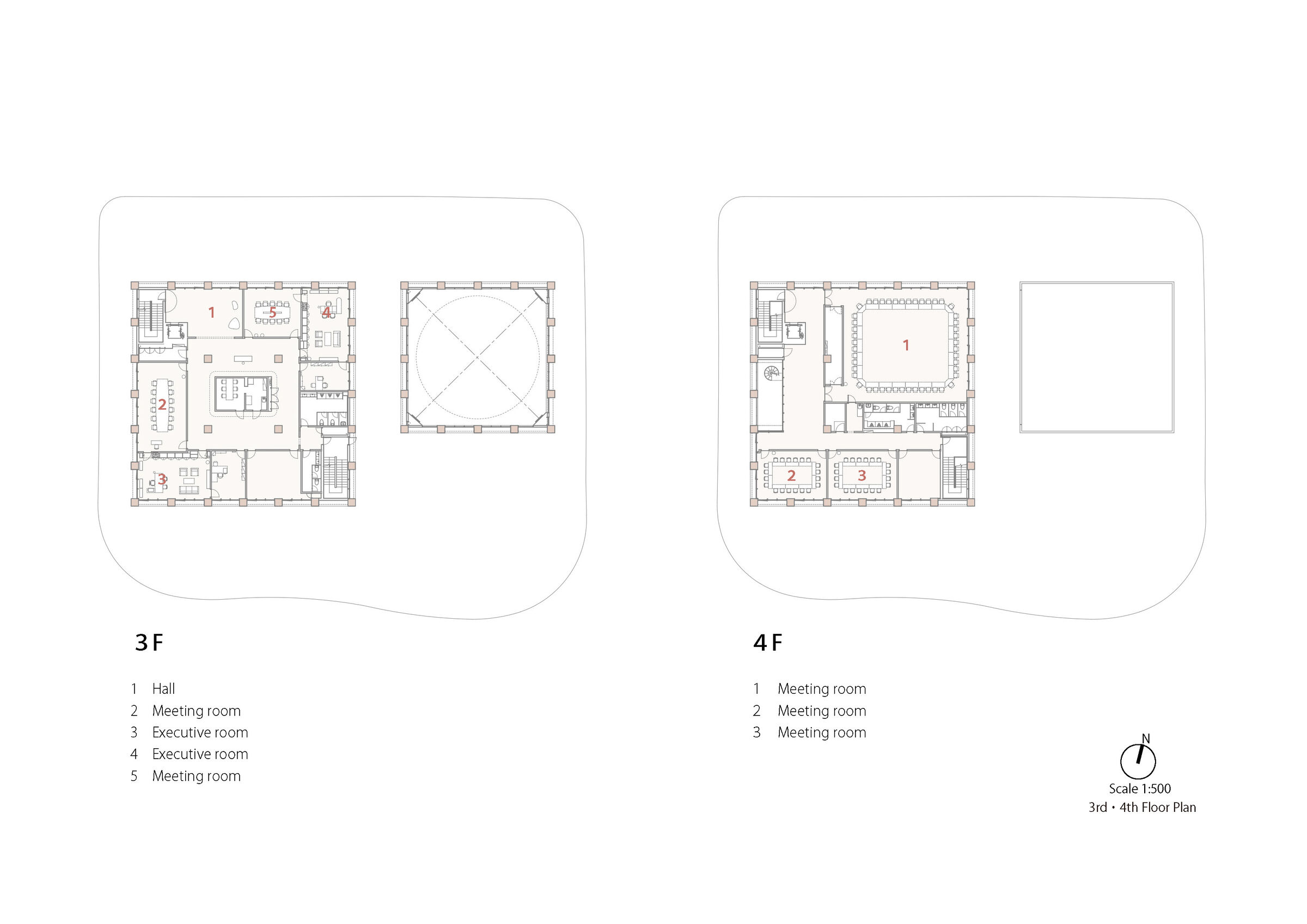 Third floor plan ＆ Fourth floor plan