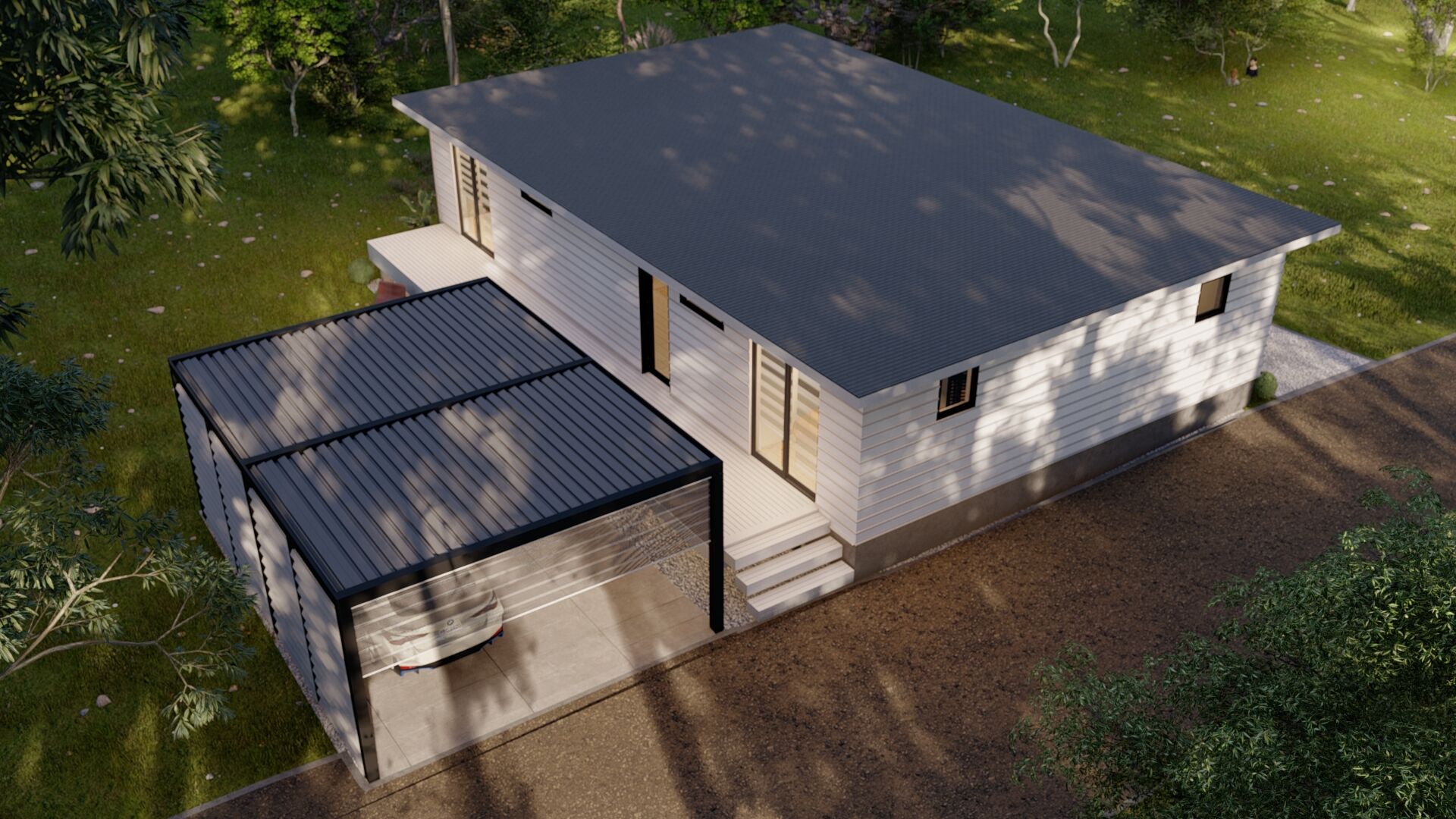 Concept Image of The Quantum - Exterior w/ Pergola