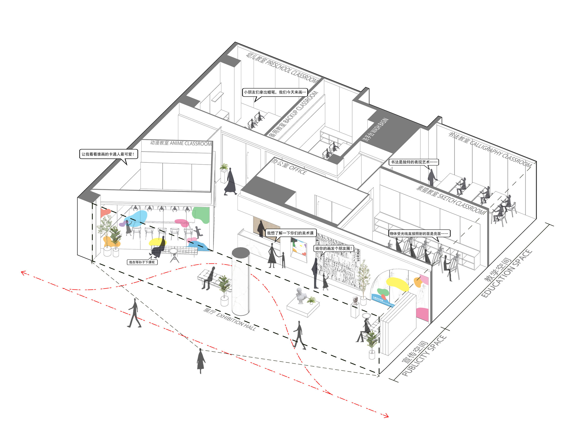 Axonometric analysis diagram 