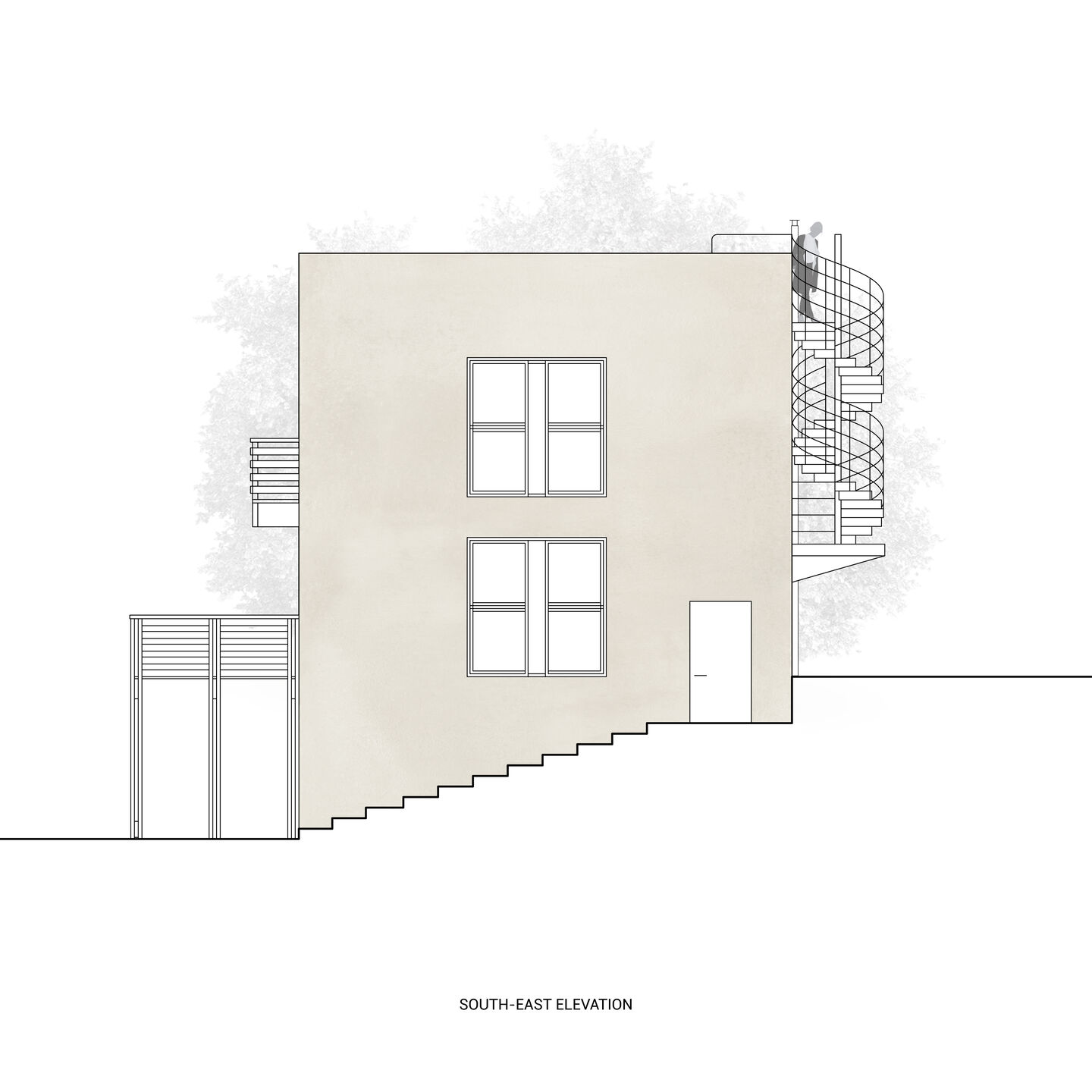 Southeast elevation