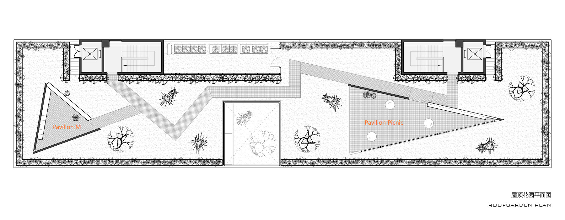 Roof garden plan