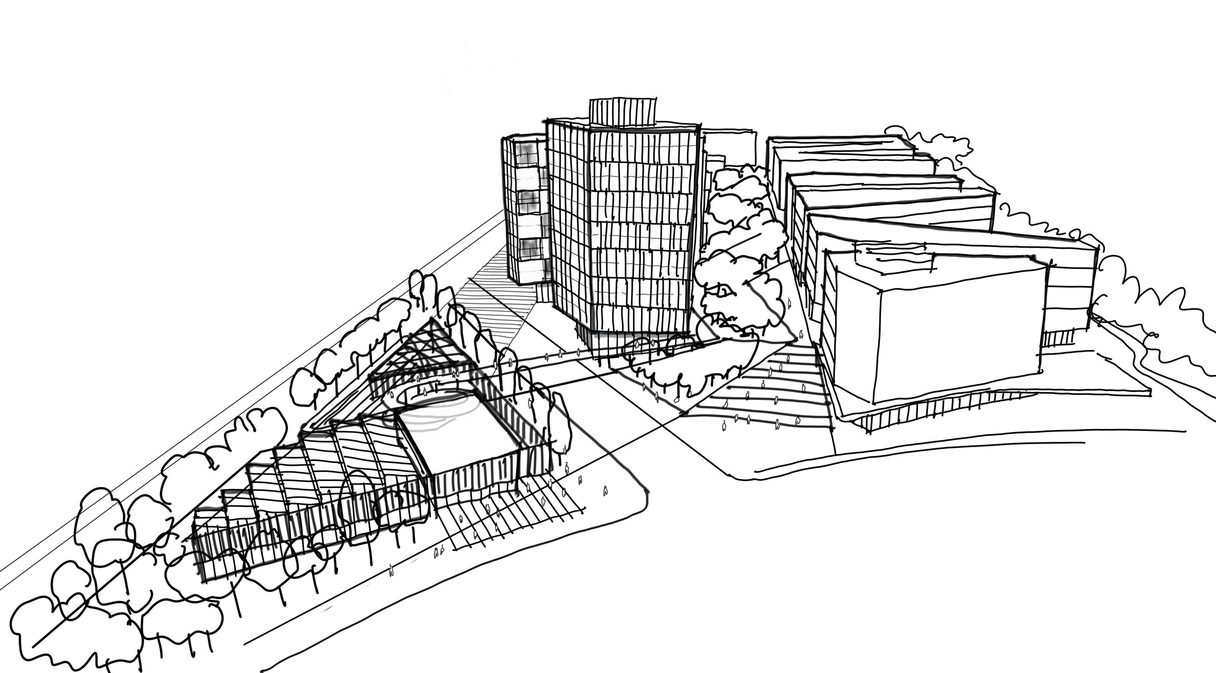 Design intent of campus entrance