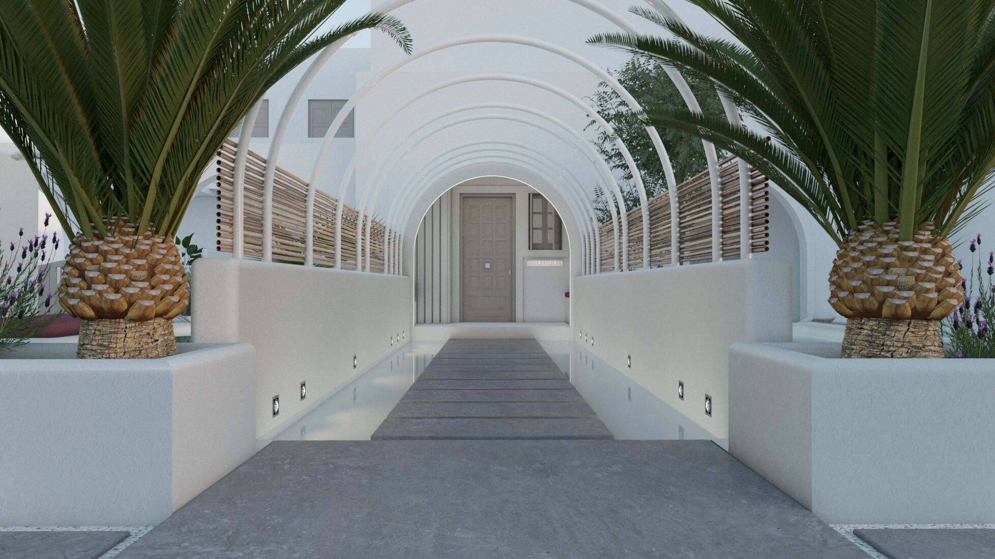 Visualization of reception entrance