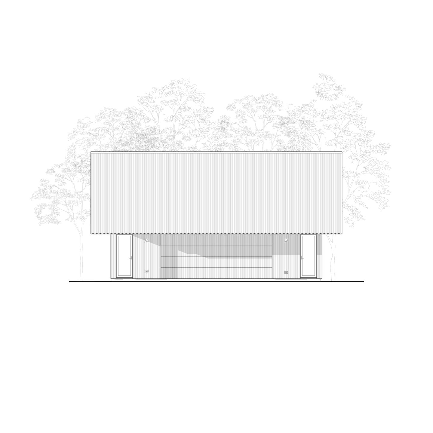 Guest House North Elevation