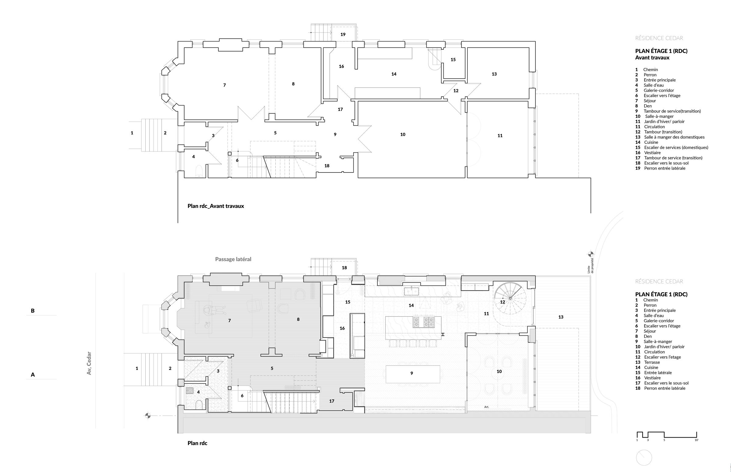 Residence CEDAR_1st floor plan