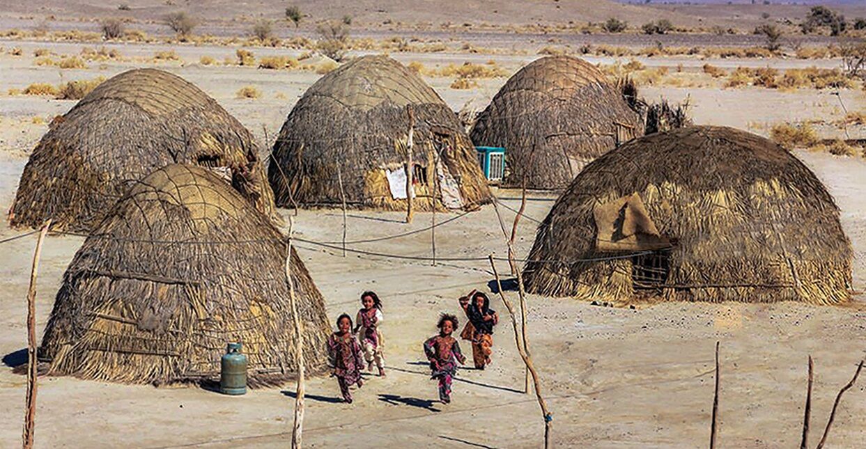 Gerdtoops(similar to ball) are  signs of architecture , culture and residence in Sistan and Baluchistan