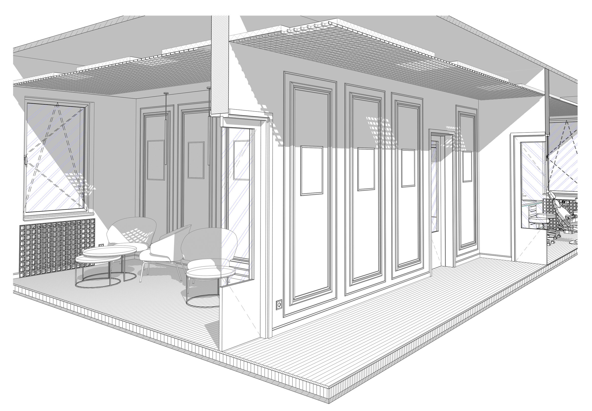 Entry and waiting room