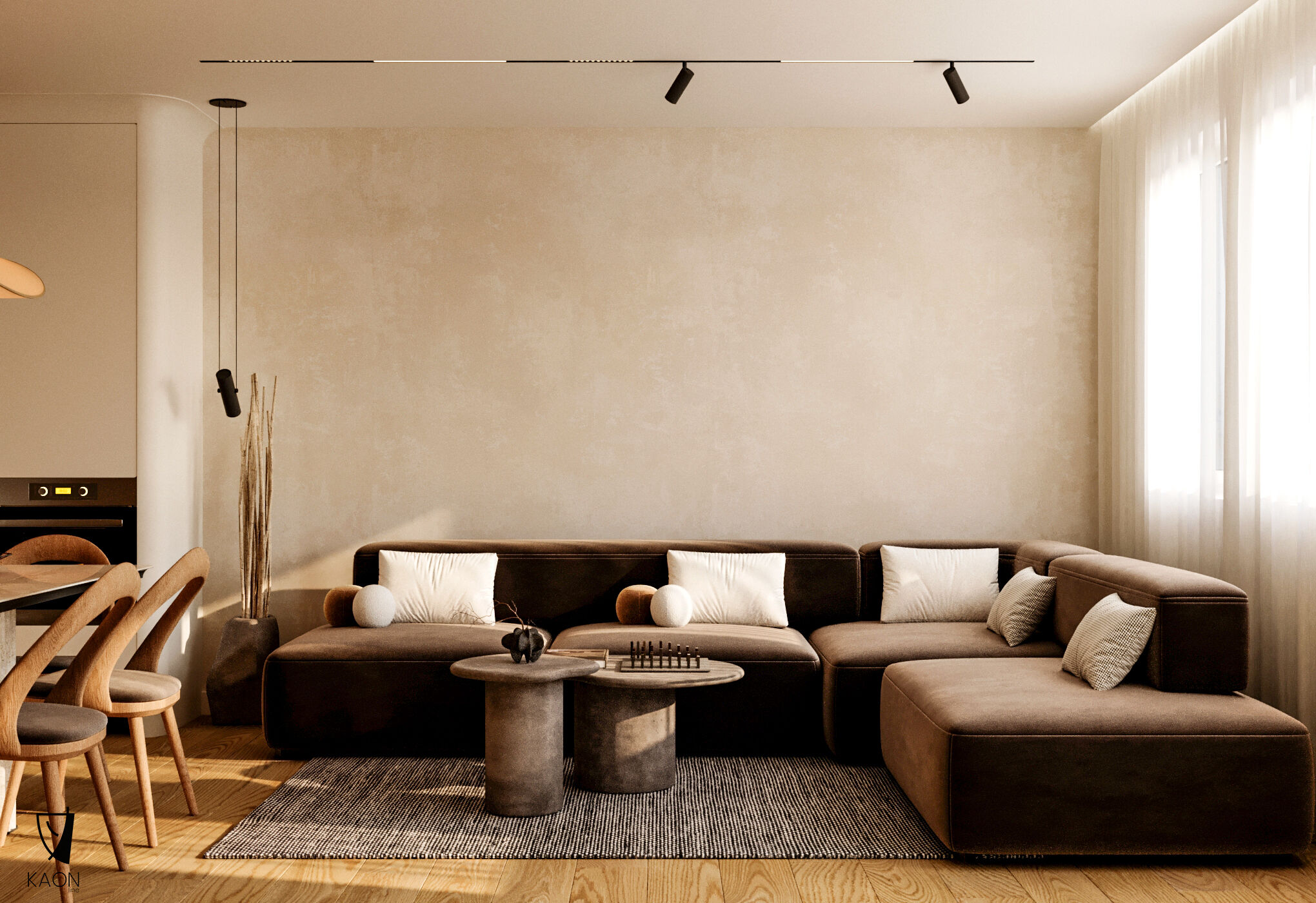 “Rhythm of Soft Lines” Design: @kaon.line Client: Private Location: Prishtinë, Kosovë