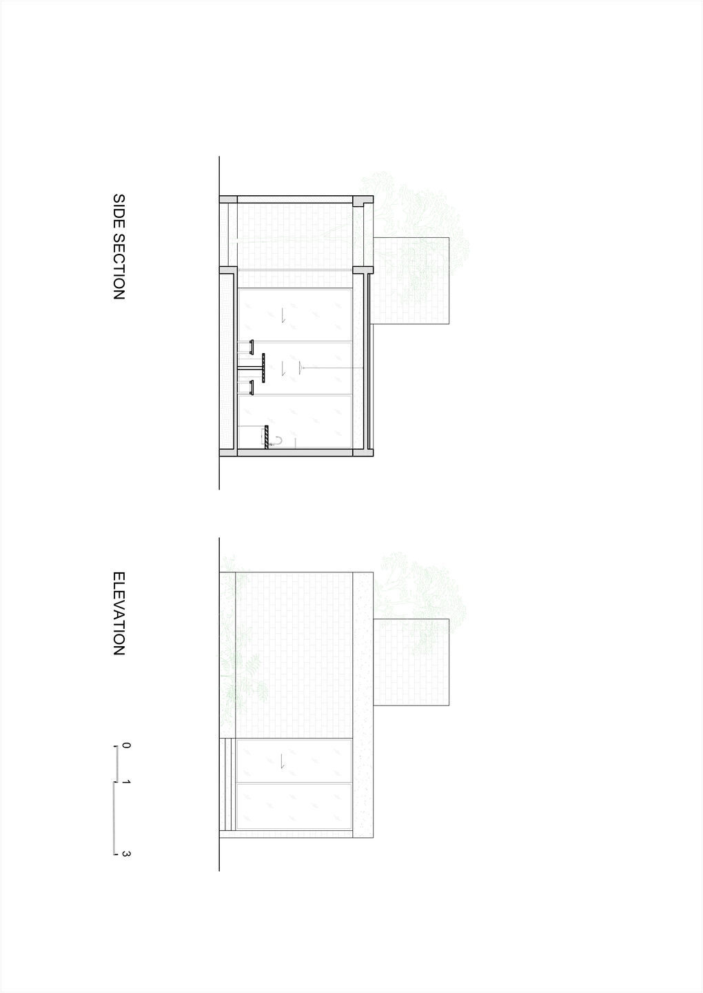 Side Section and Elevation