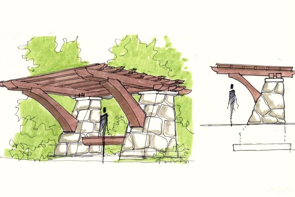 Car port concept drawing.