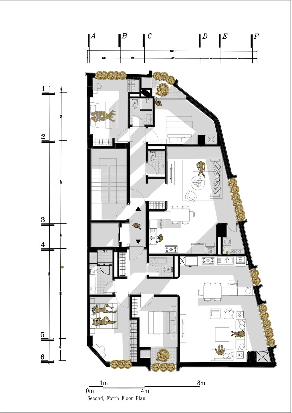 Second, Forth Floor Plan