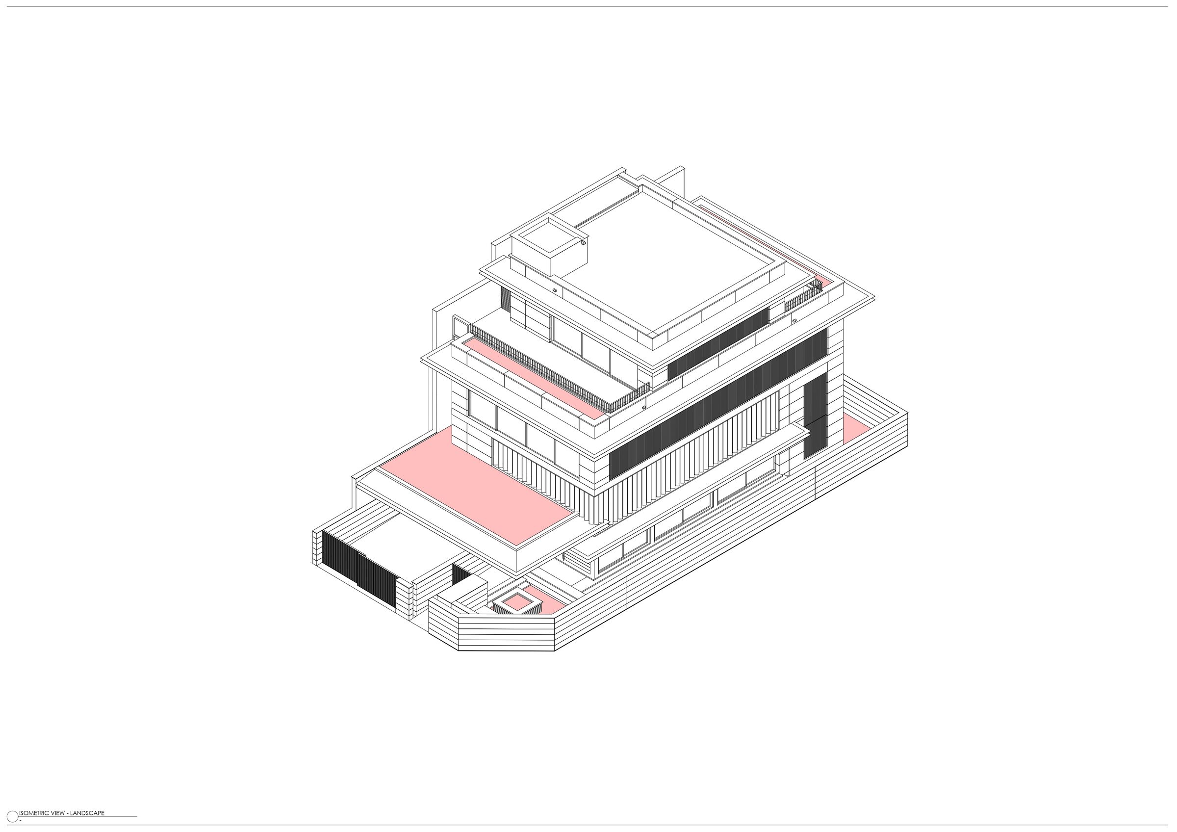 Isometric View northeast - Landscape