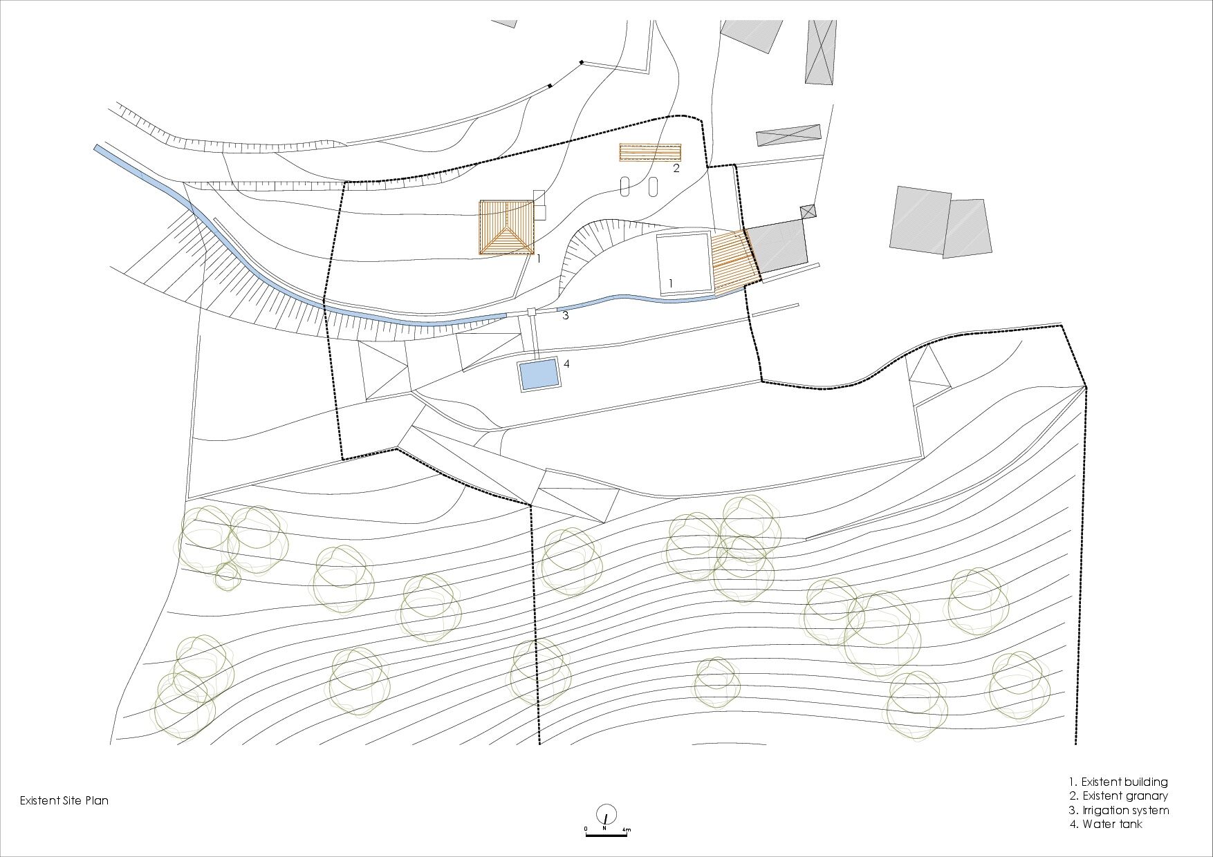 Existent site plan