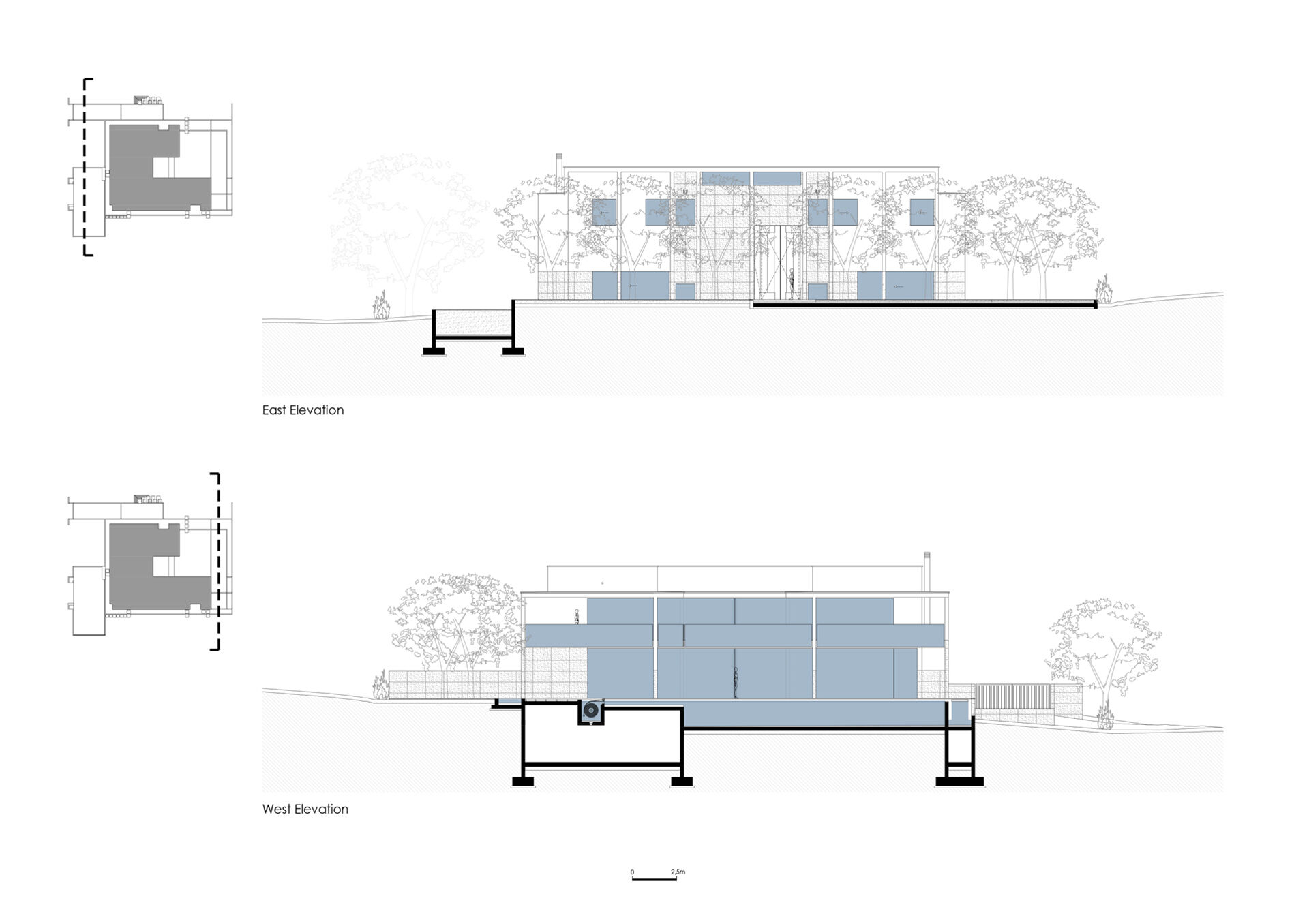 East and West elevation