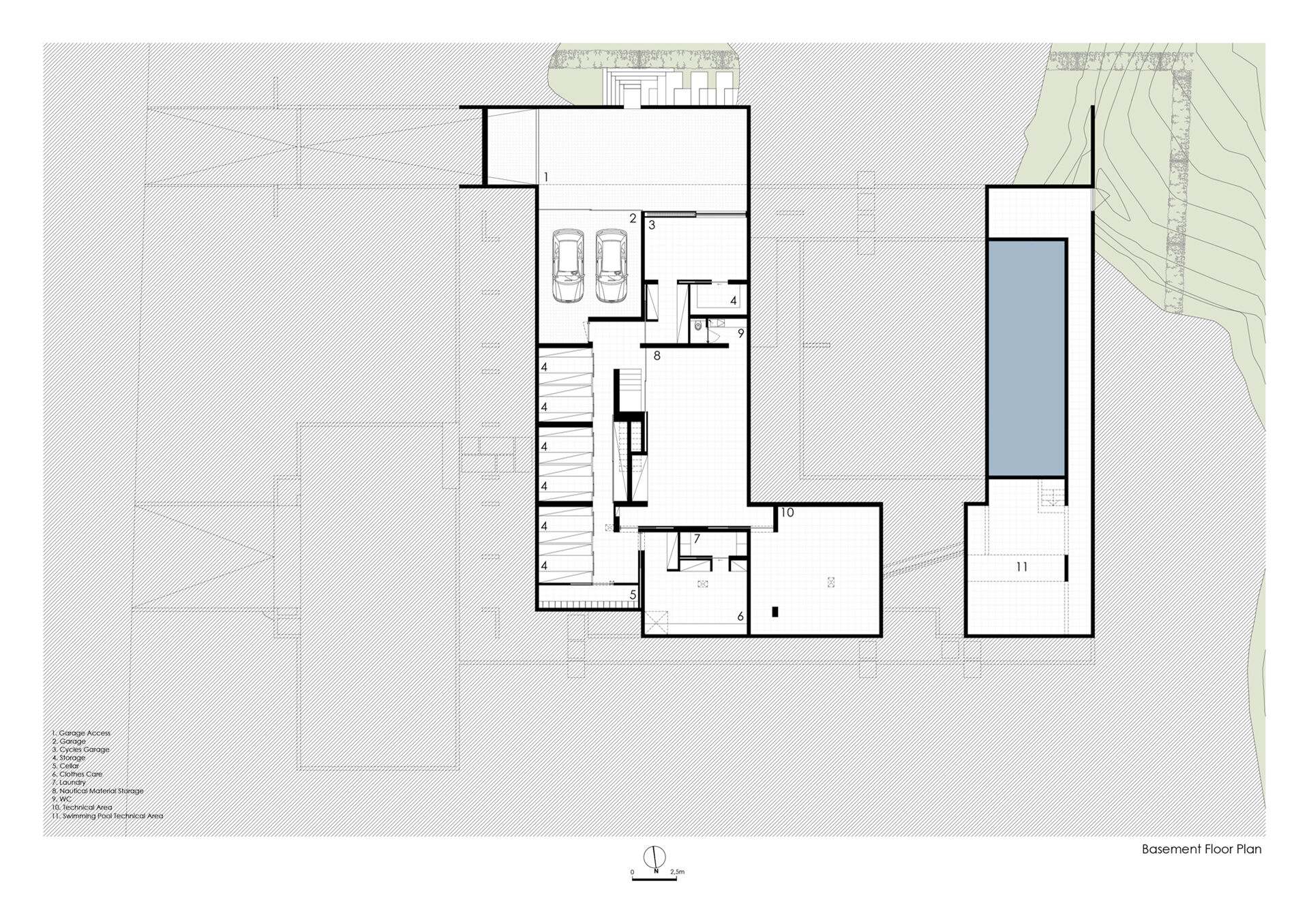 Basement floor plan