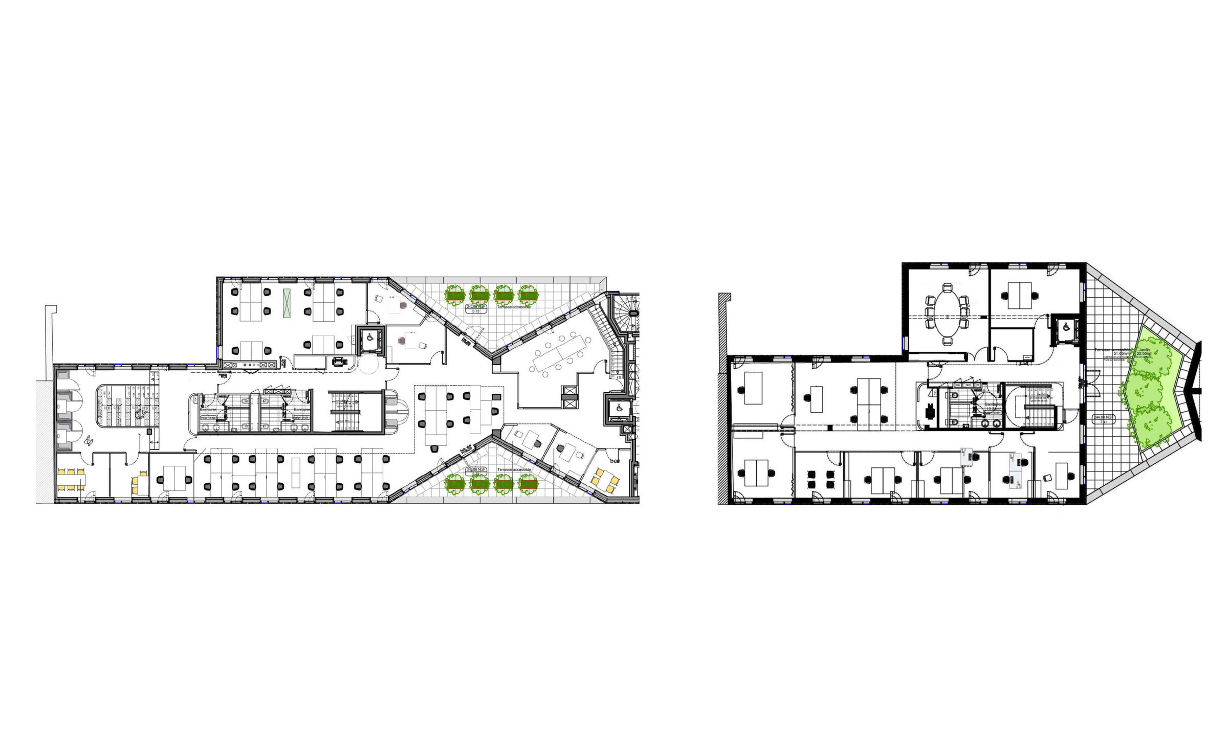 Arsenal Tower, two stroey base plan (Elithis Group's Headquarters)