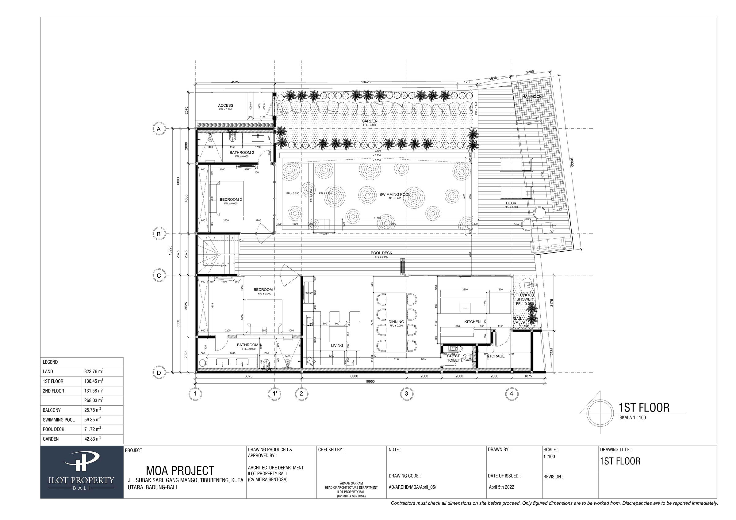 MOA Villa drawings 1st floor