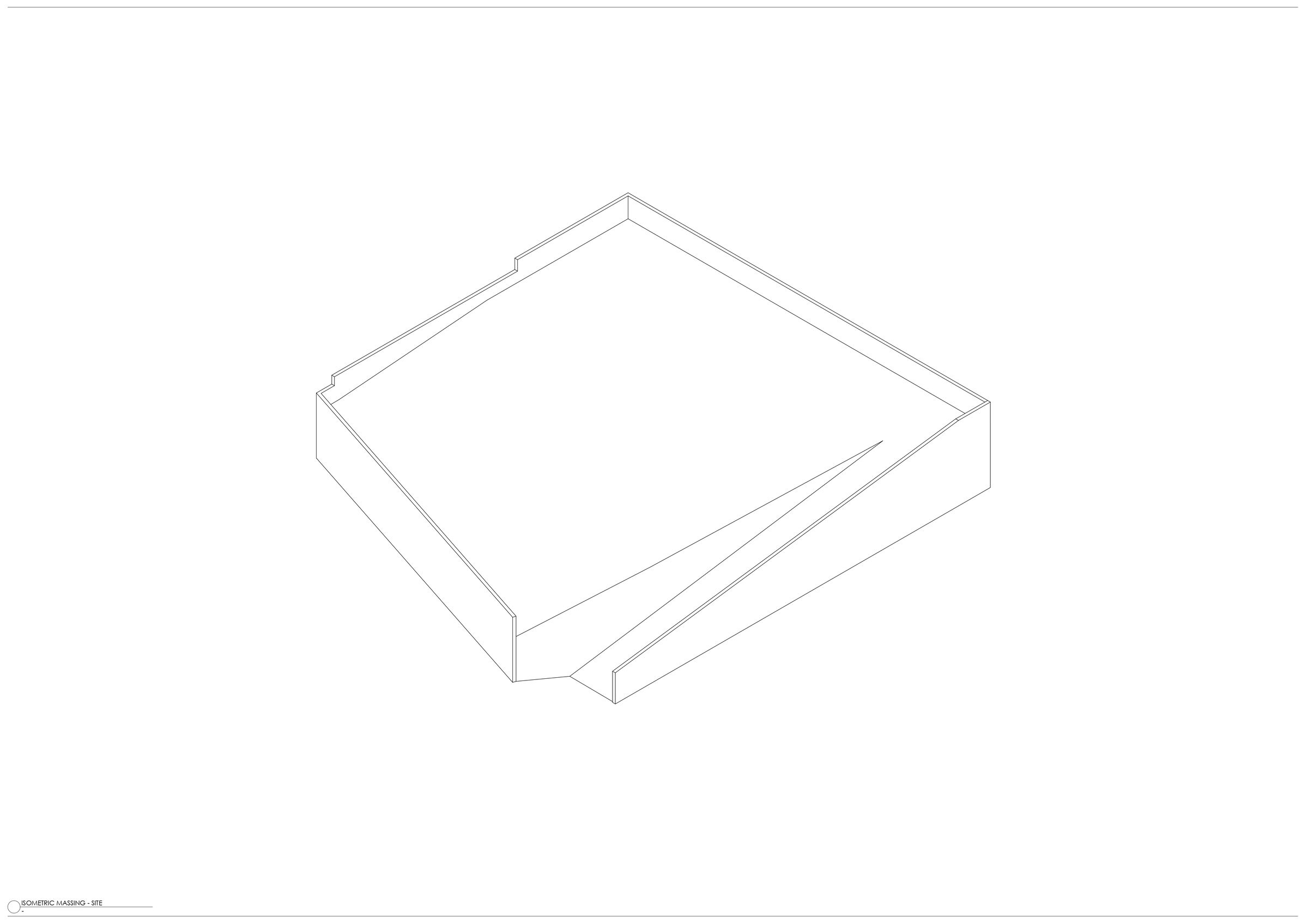 Isometric View southwest - site