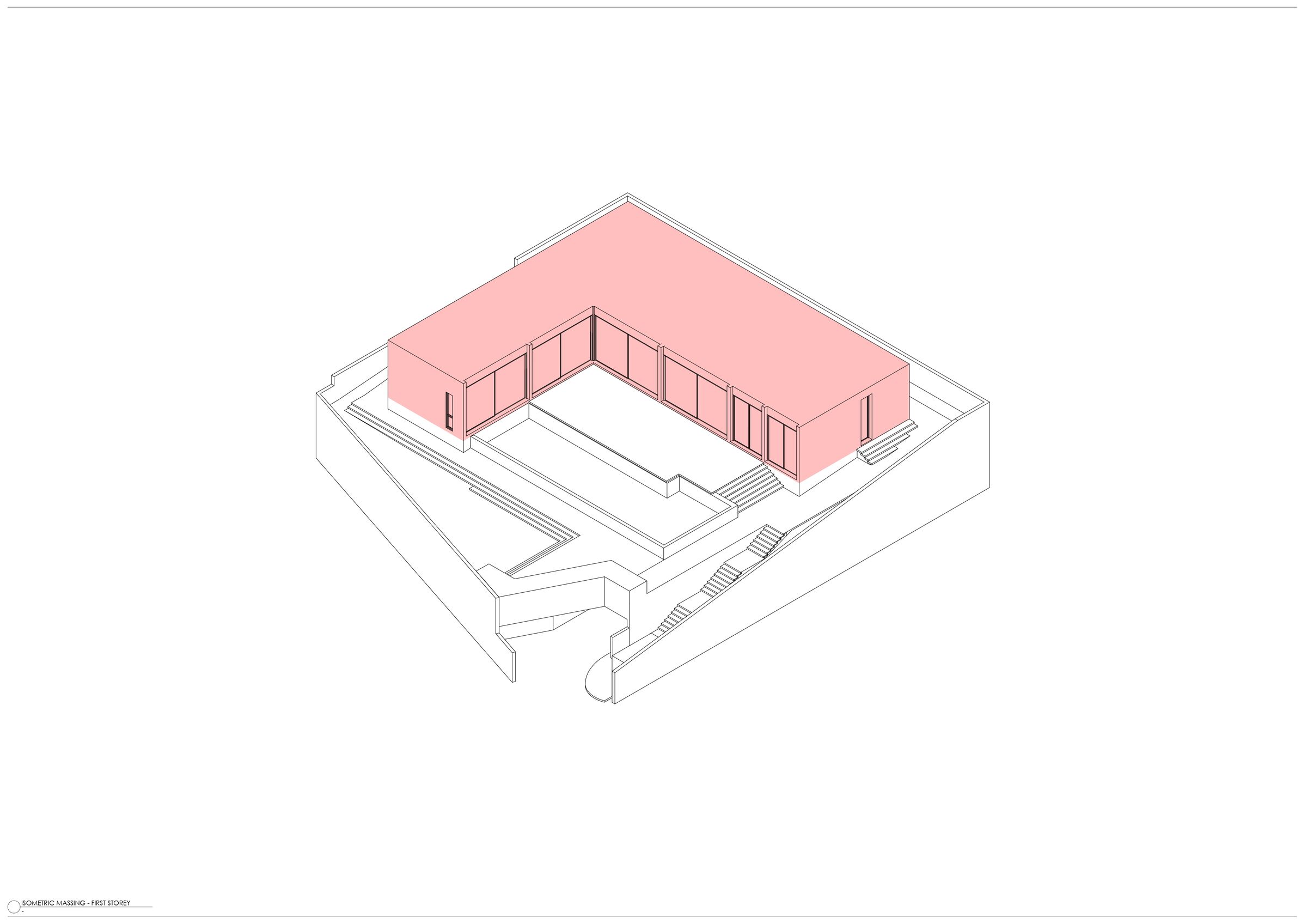 Isometric View southwest - 1st Storey