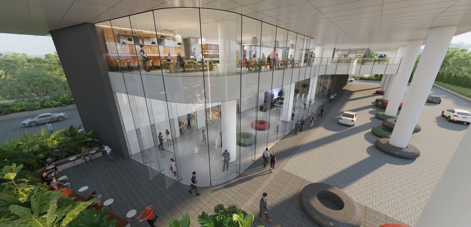 Drop Off Area, Embassy Zenith by AFW