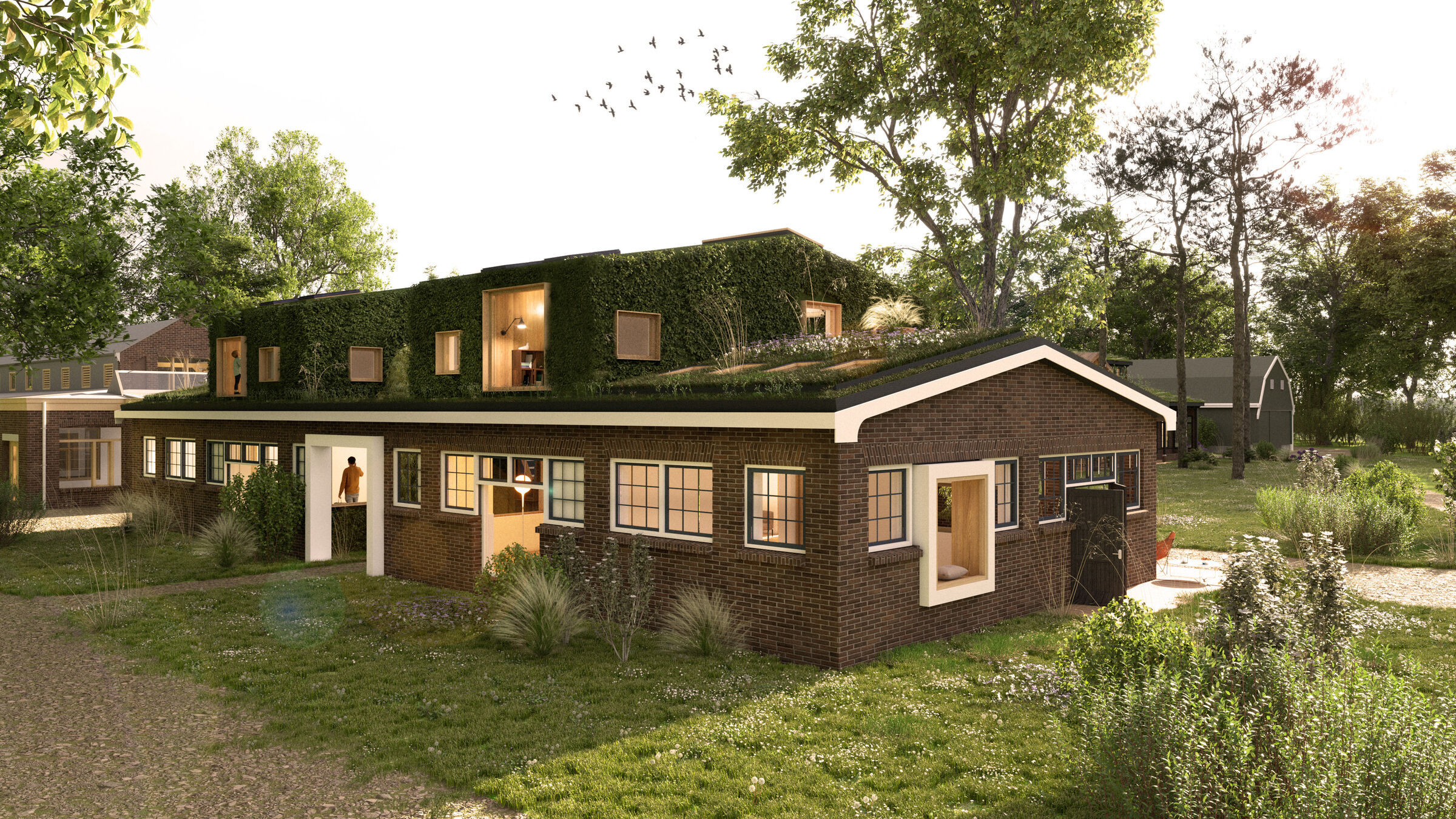 Northwest view of House A12