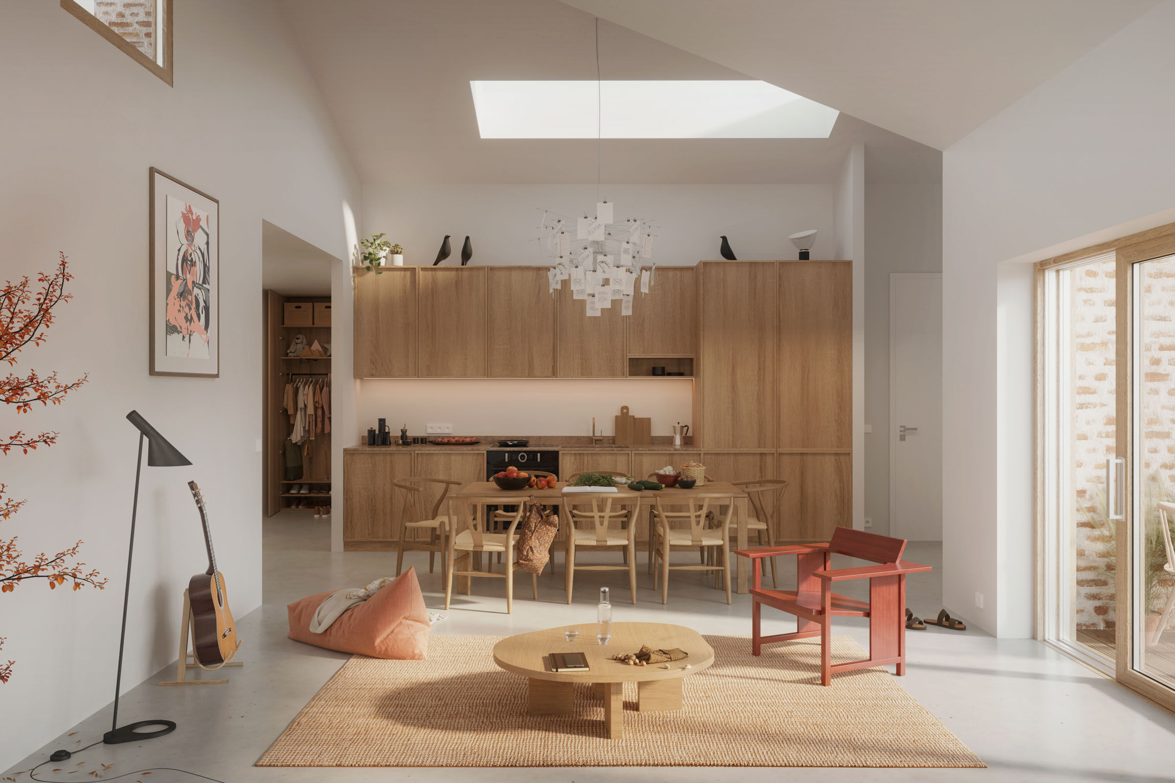 Interior townhouses, kitchen