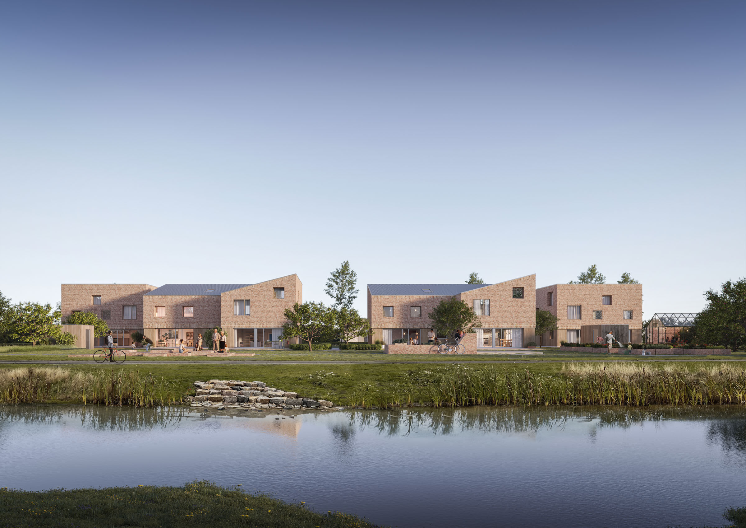 Exterior semi-detached houses