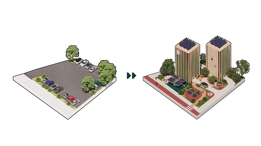 Vertical parking as a catalyst for urban development