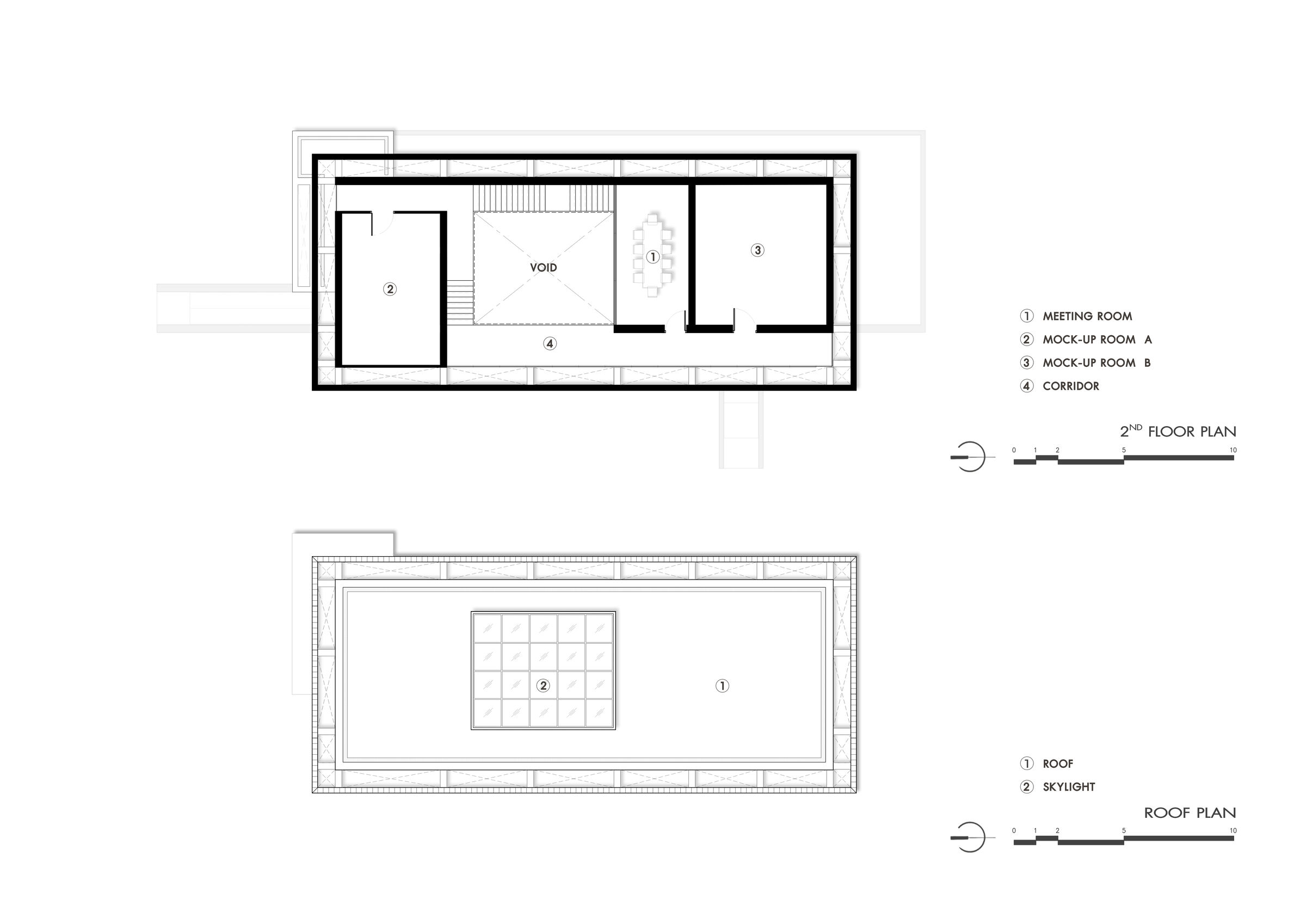 2nd Floor Plan And Roof Plan