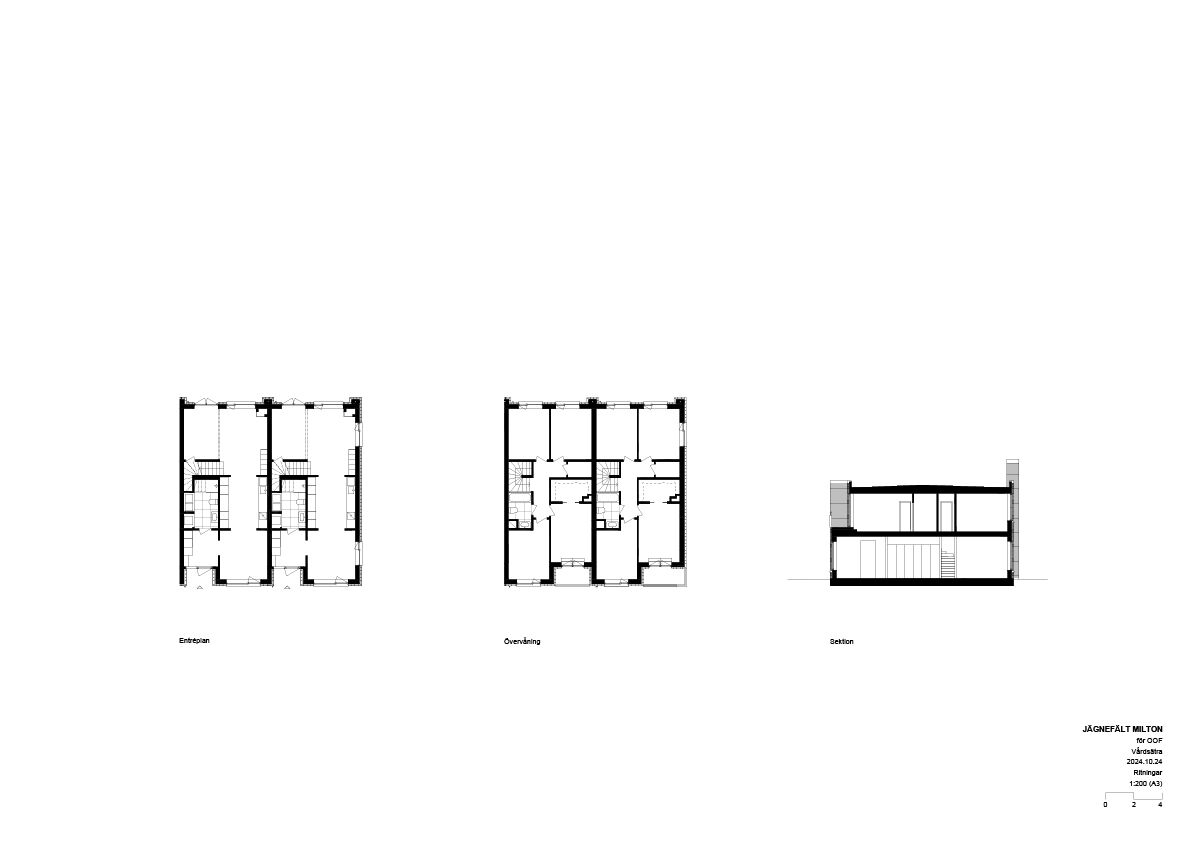 Plans and section