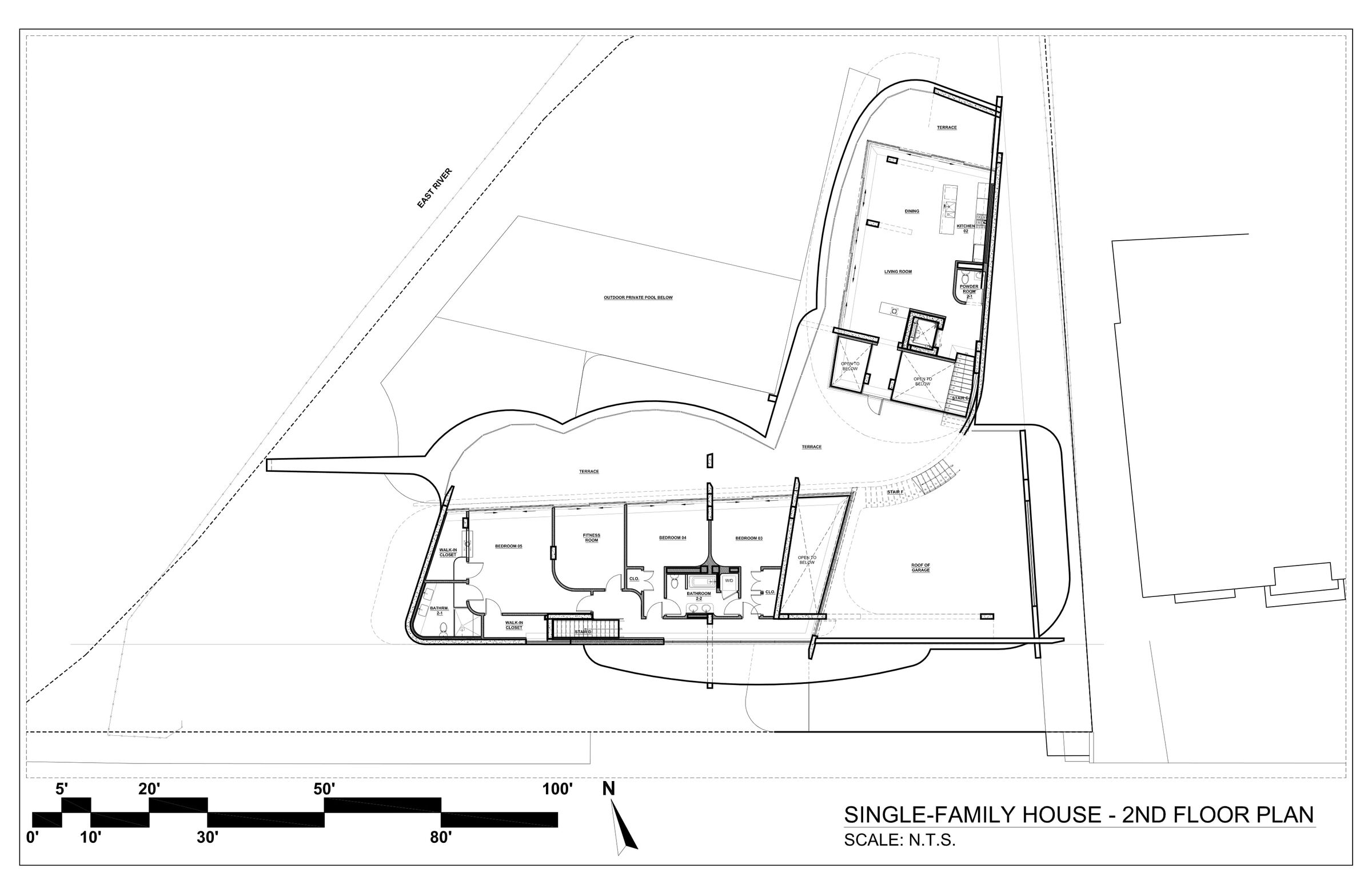 bluarch_The Liminal House_2nd floor plan