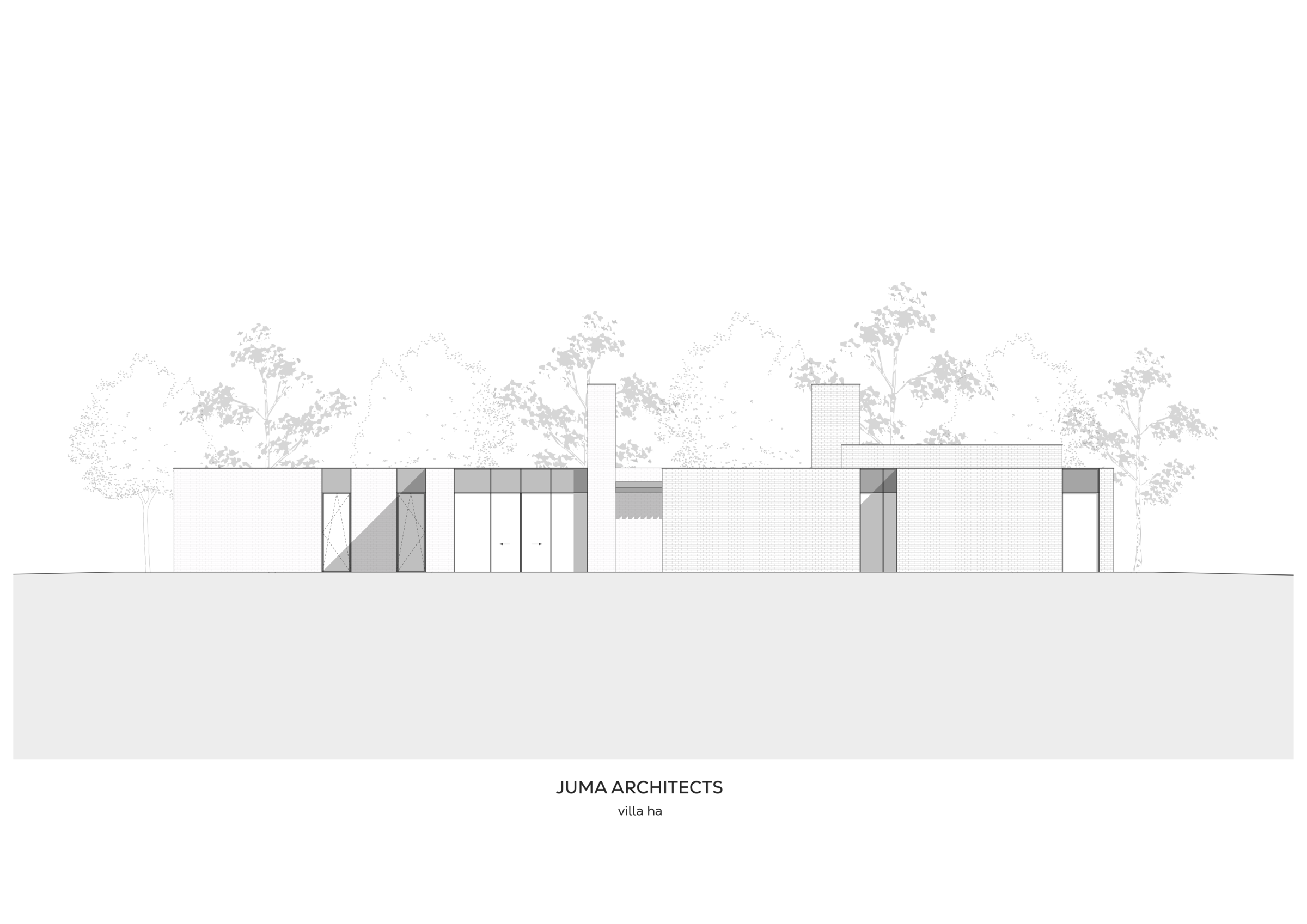 JUMA architects | villa ha | Back facade