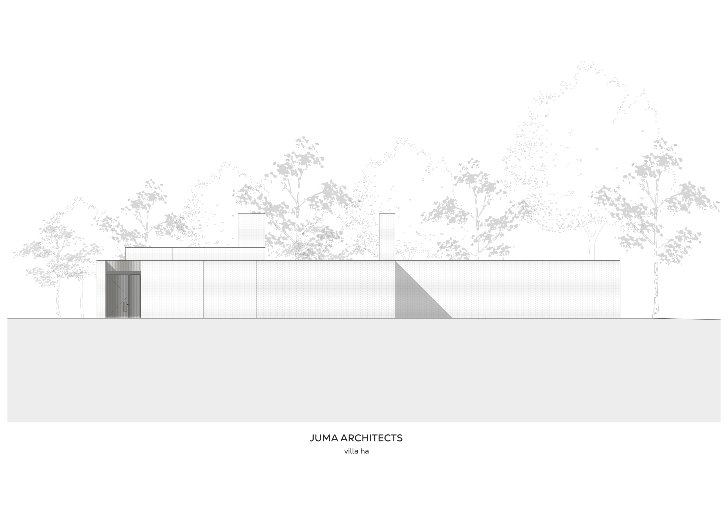 JUMA architects | villa ha | Front facade