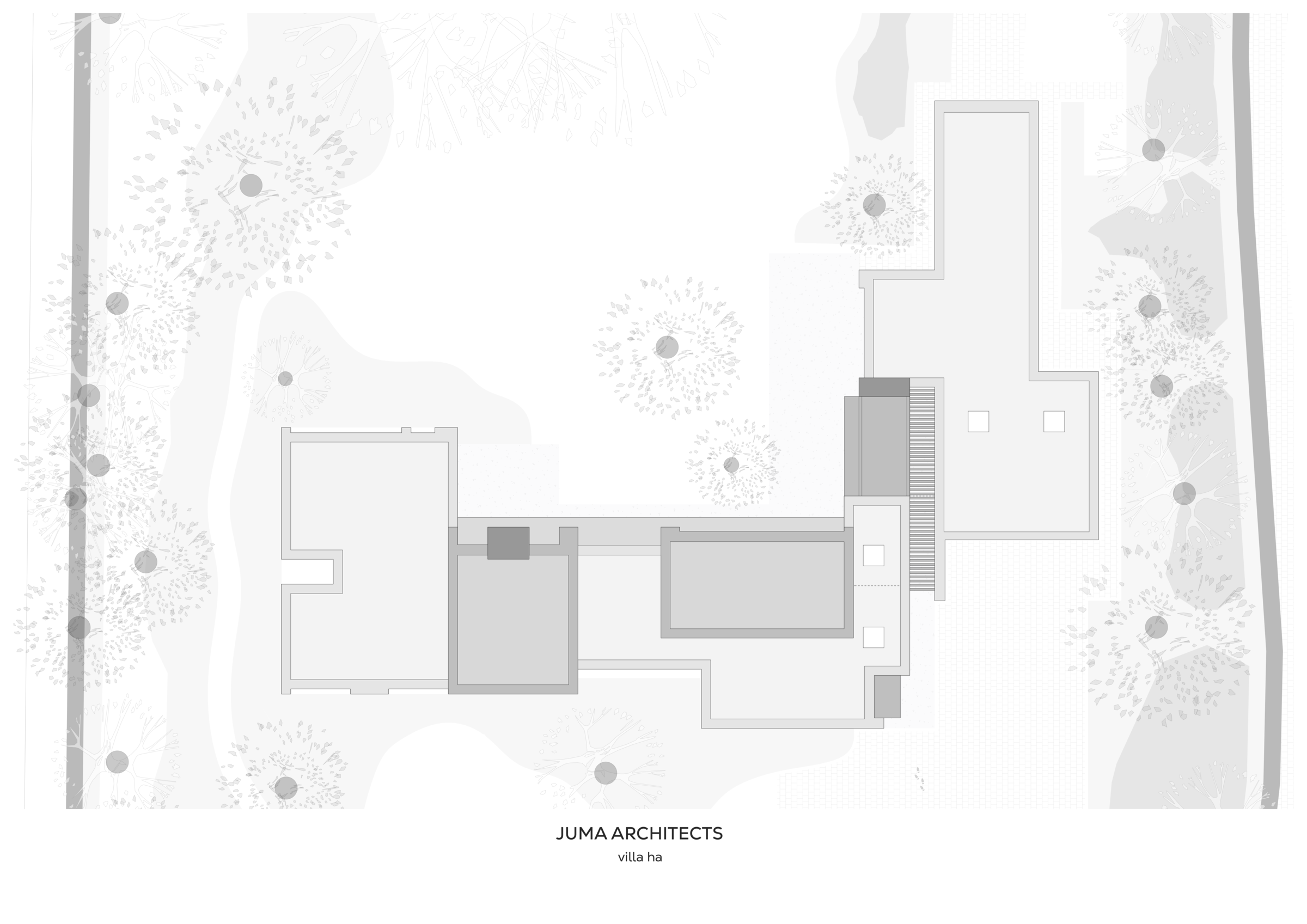 JUMA architects | villa ha | Roofplan