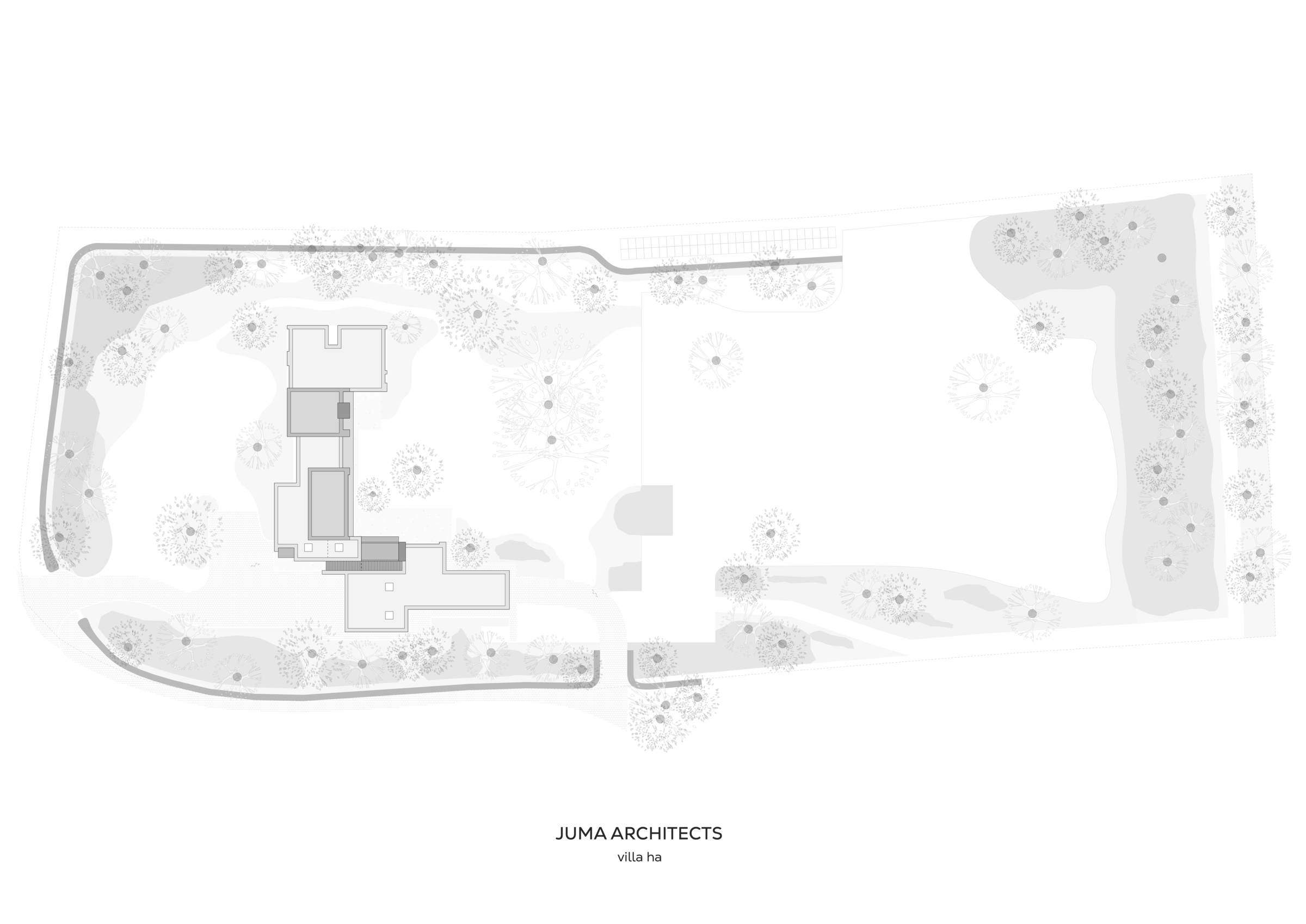 JUMA architects | villa ha | Siteplan