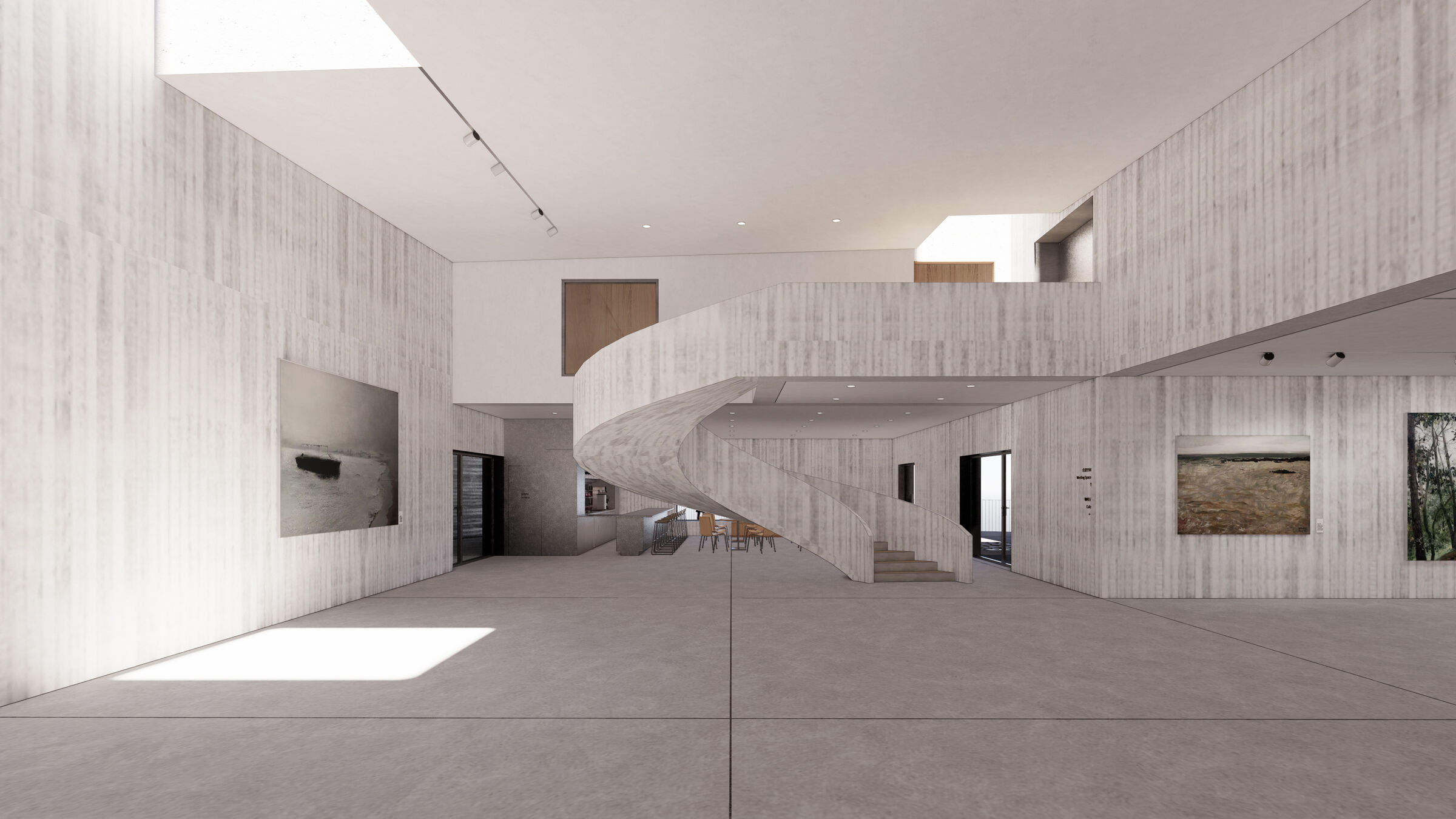 Indoor exhibition space
