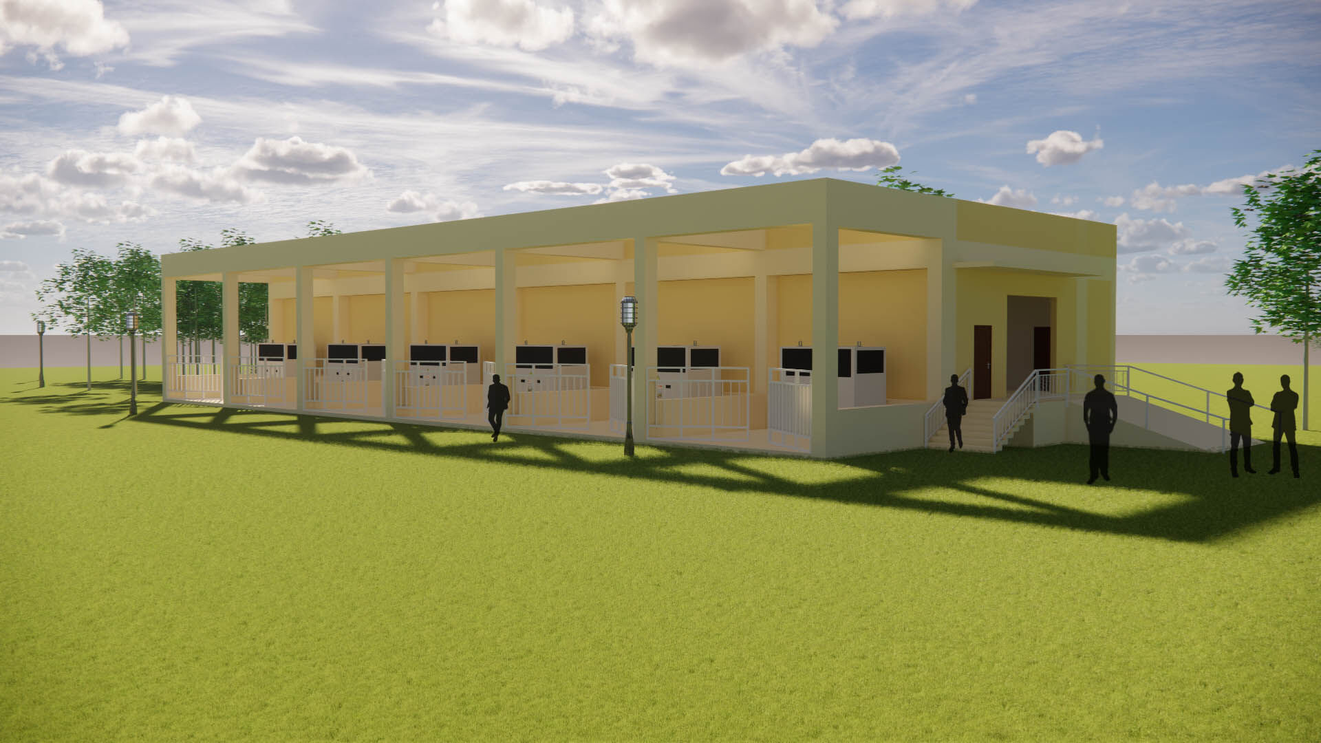 Majority of the substations are lower in height than the surrounding trees to cause minimal intrusion.