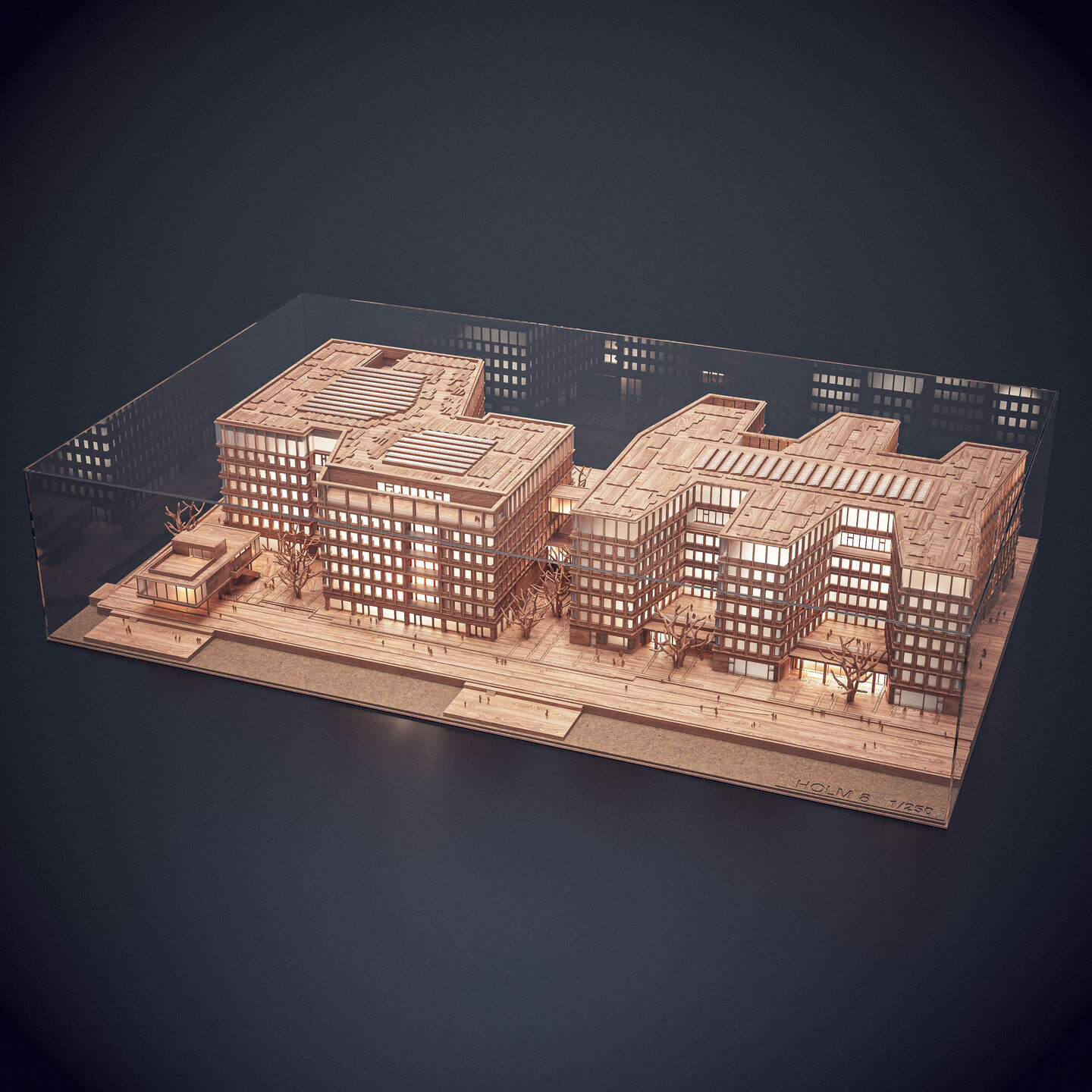 Model for entire Svanmølleholmen