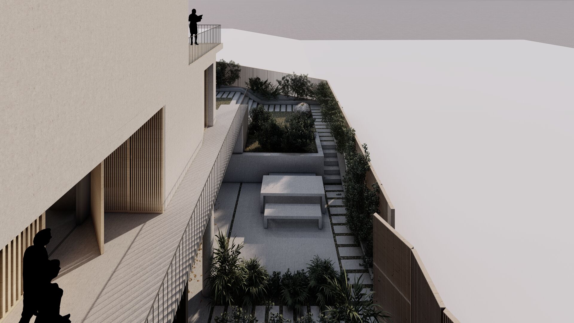 Cars parking area