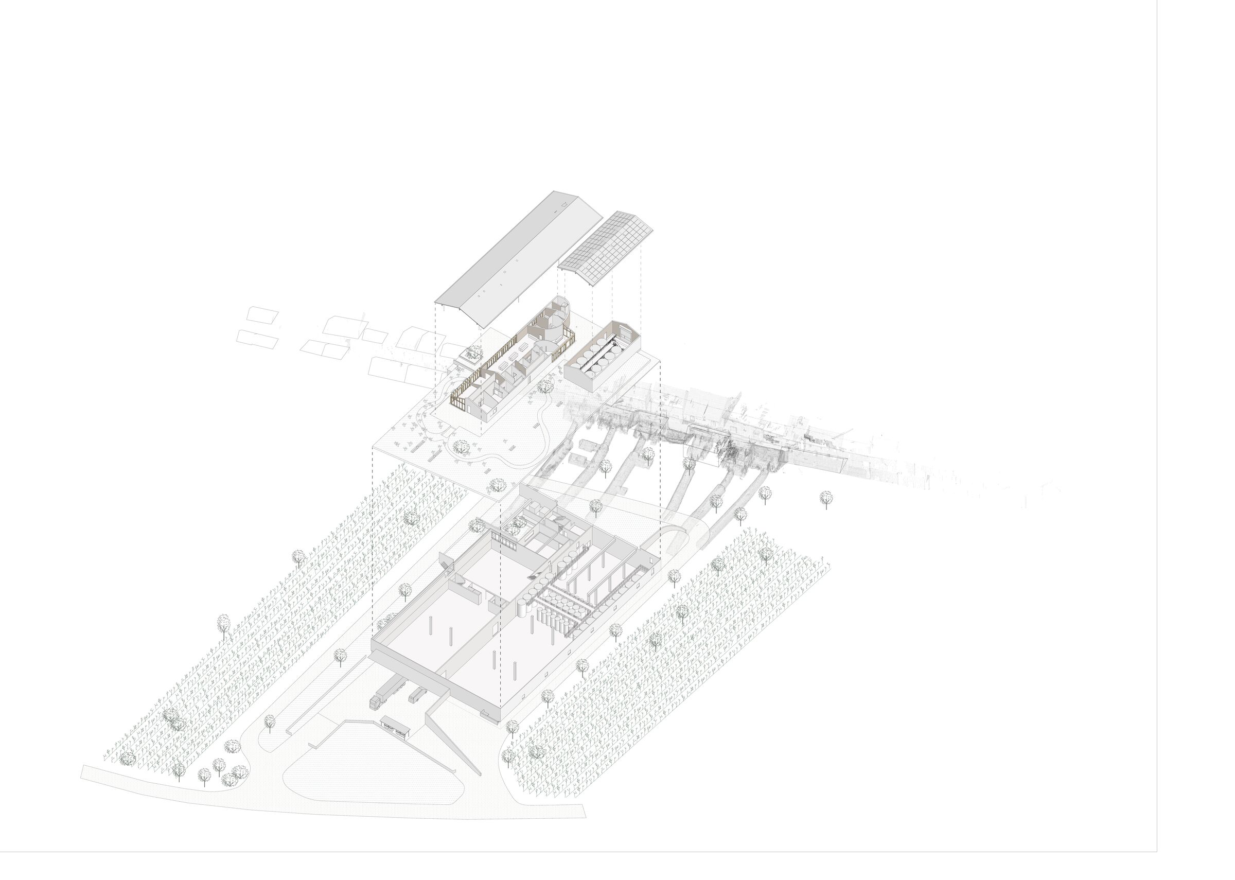 Exploded axonometric