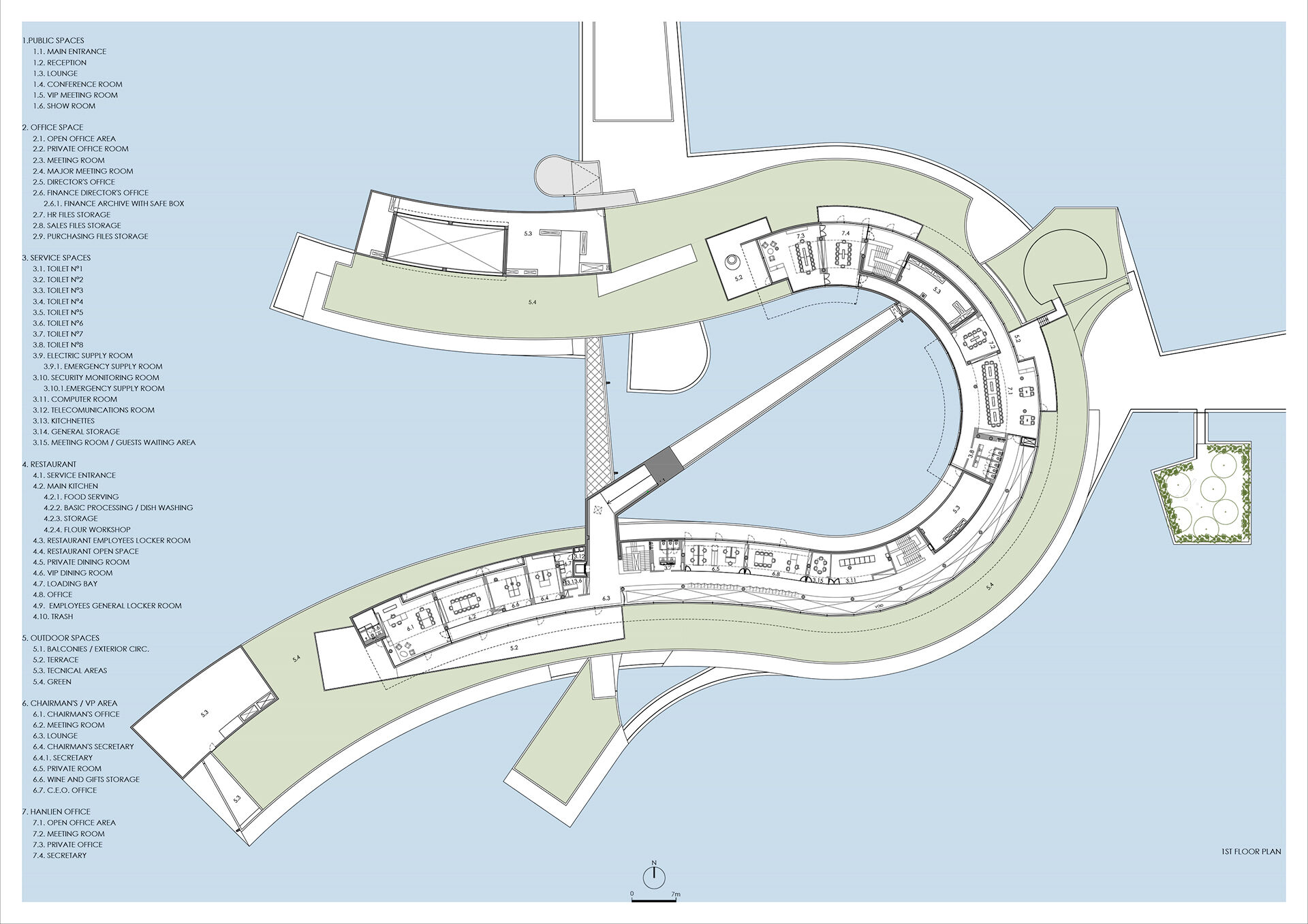 1 st floor plan