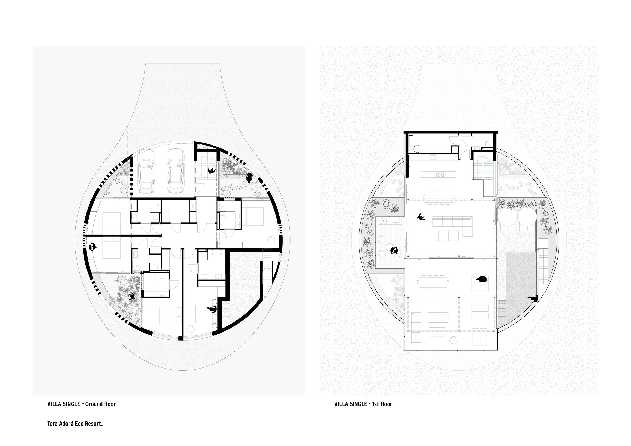 SINGLE Villa - Floor plans